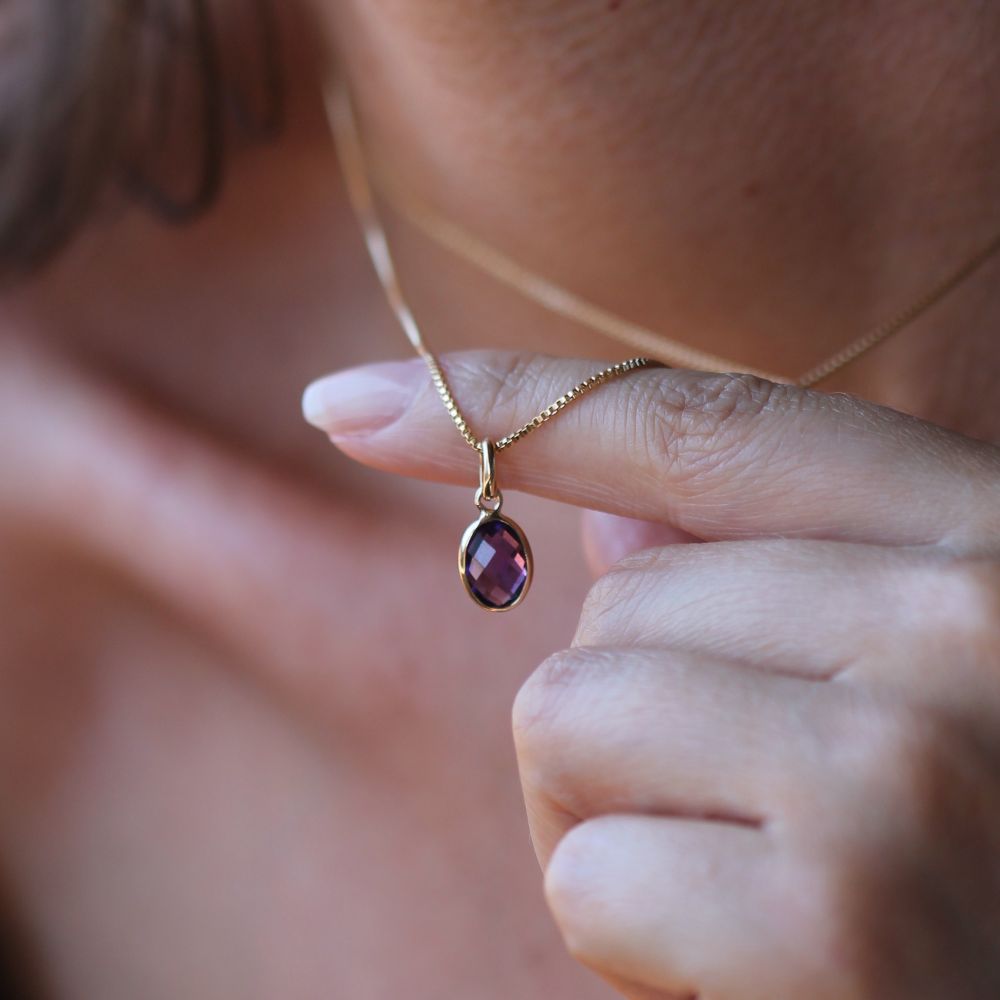 Evelyn Necklace - Amethyst