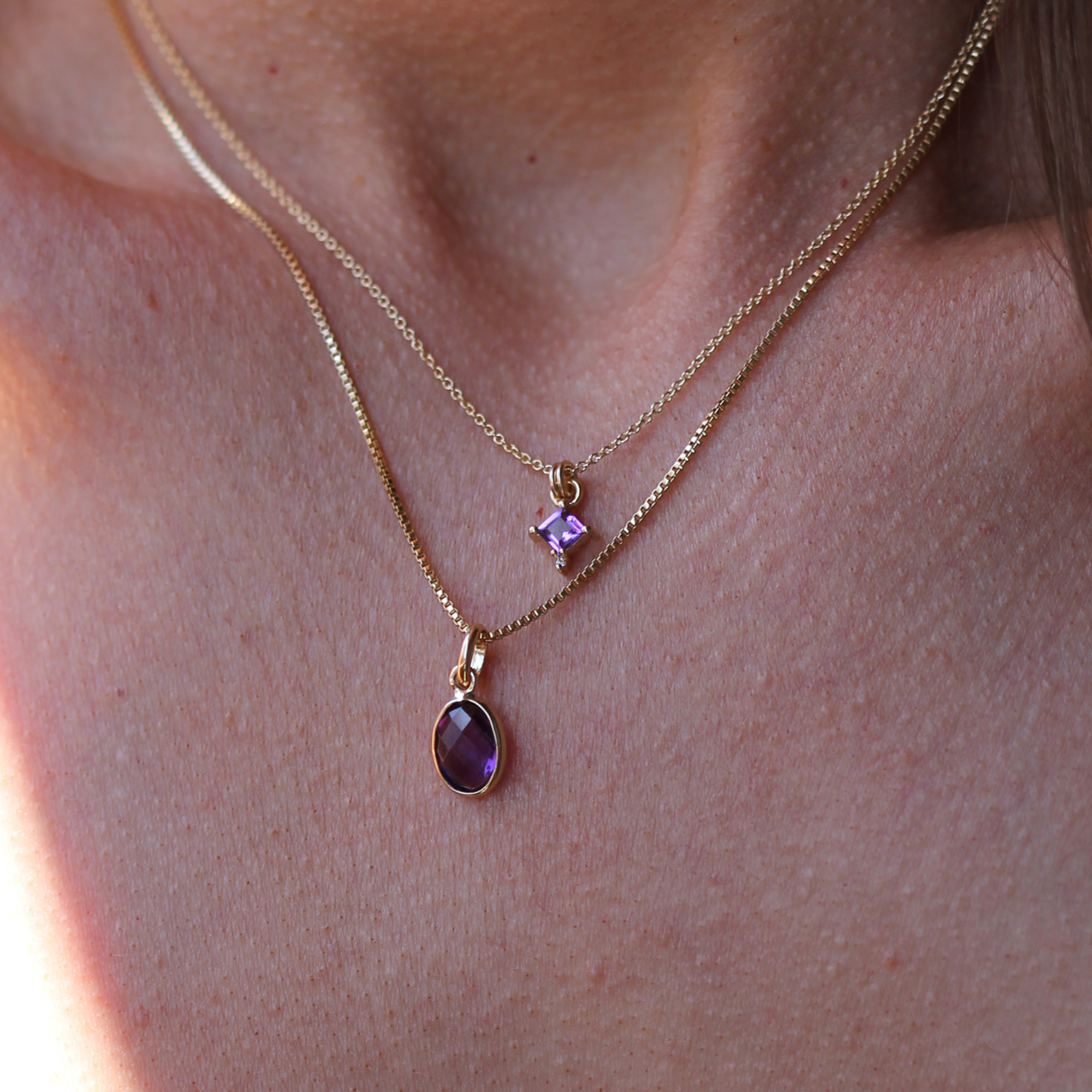 Evelyn Necklace - Amethyst
