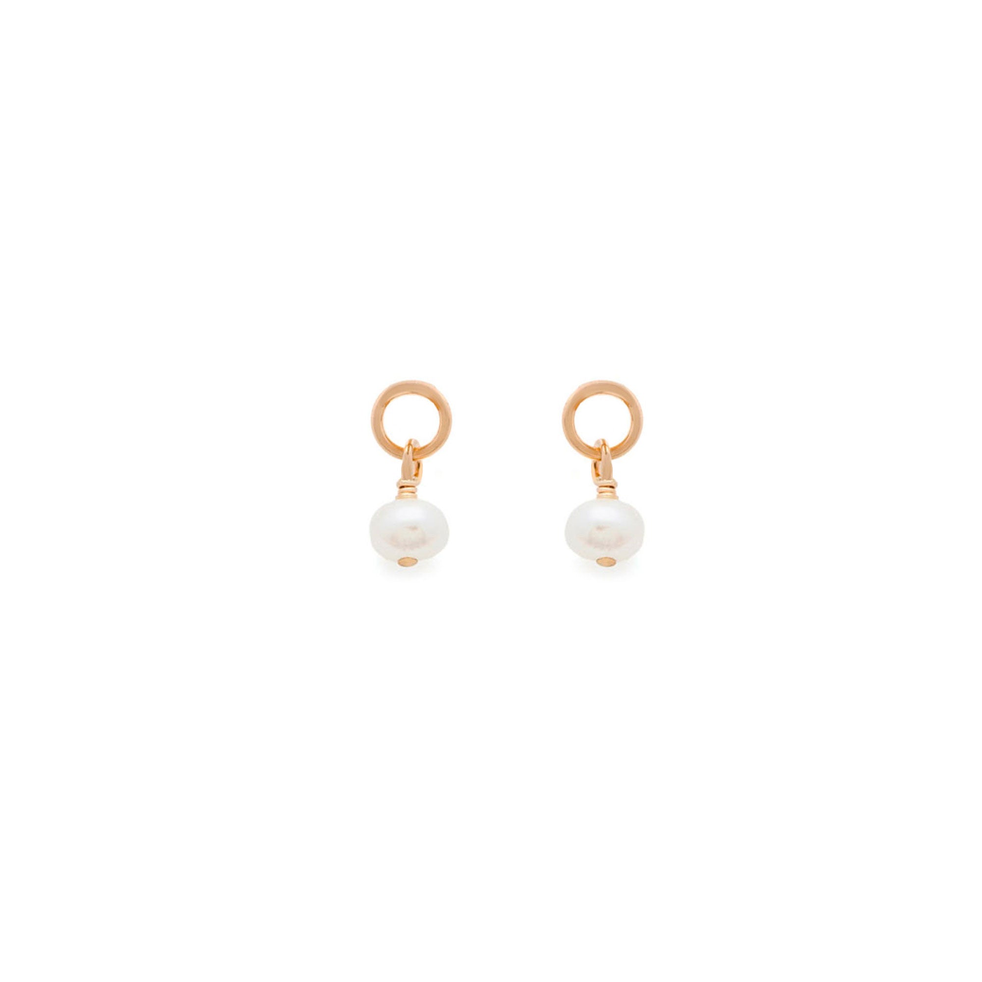 Mini Ava Earring Charm - Pearl