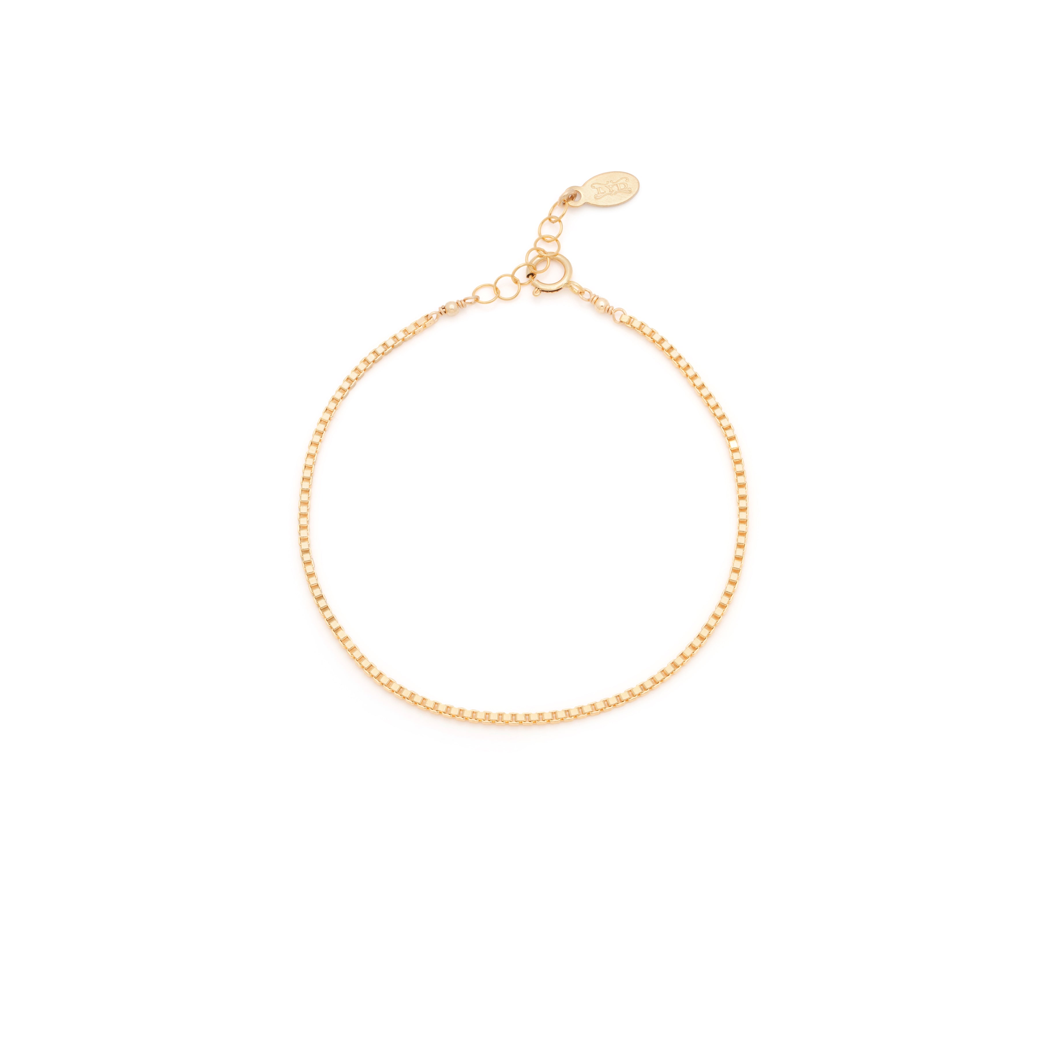 Box Chain Bracelet- Gold