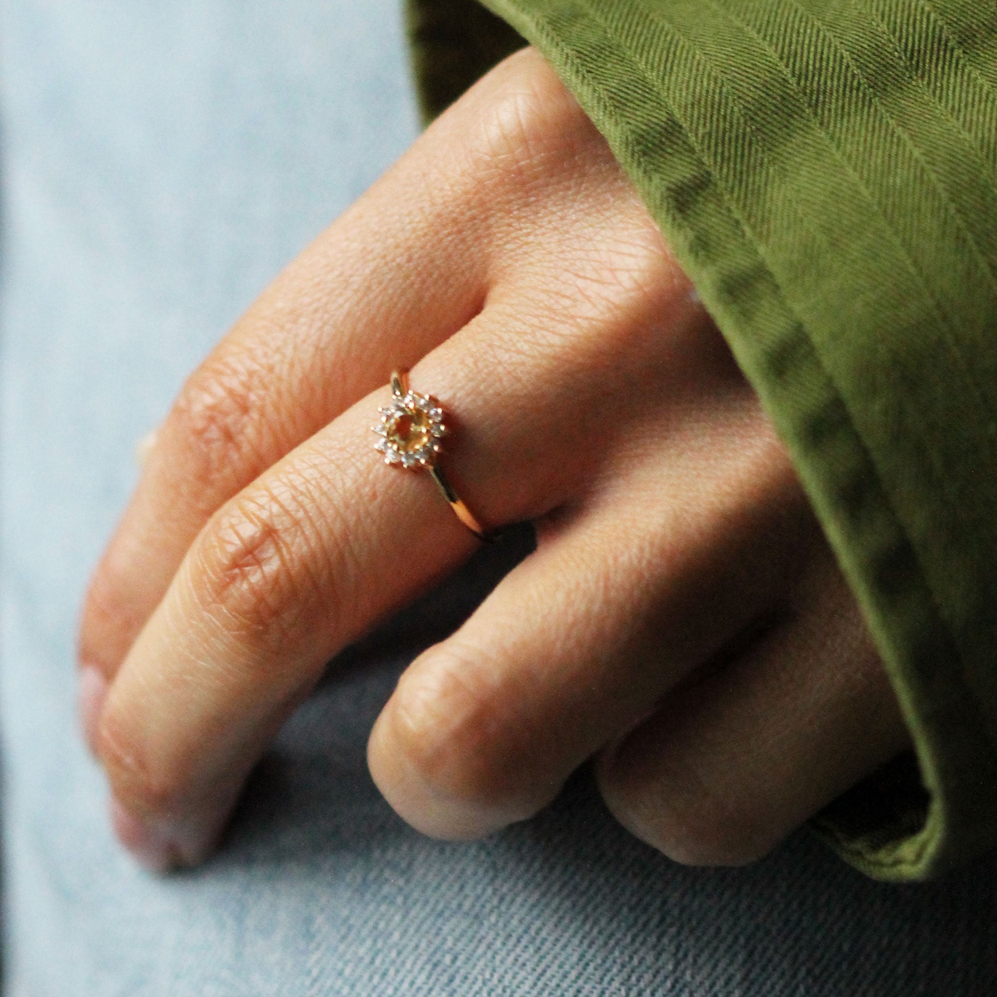 Daisy Ring - Citrine