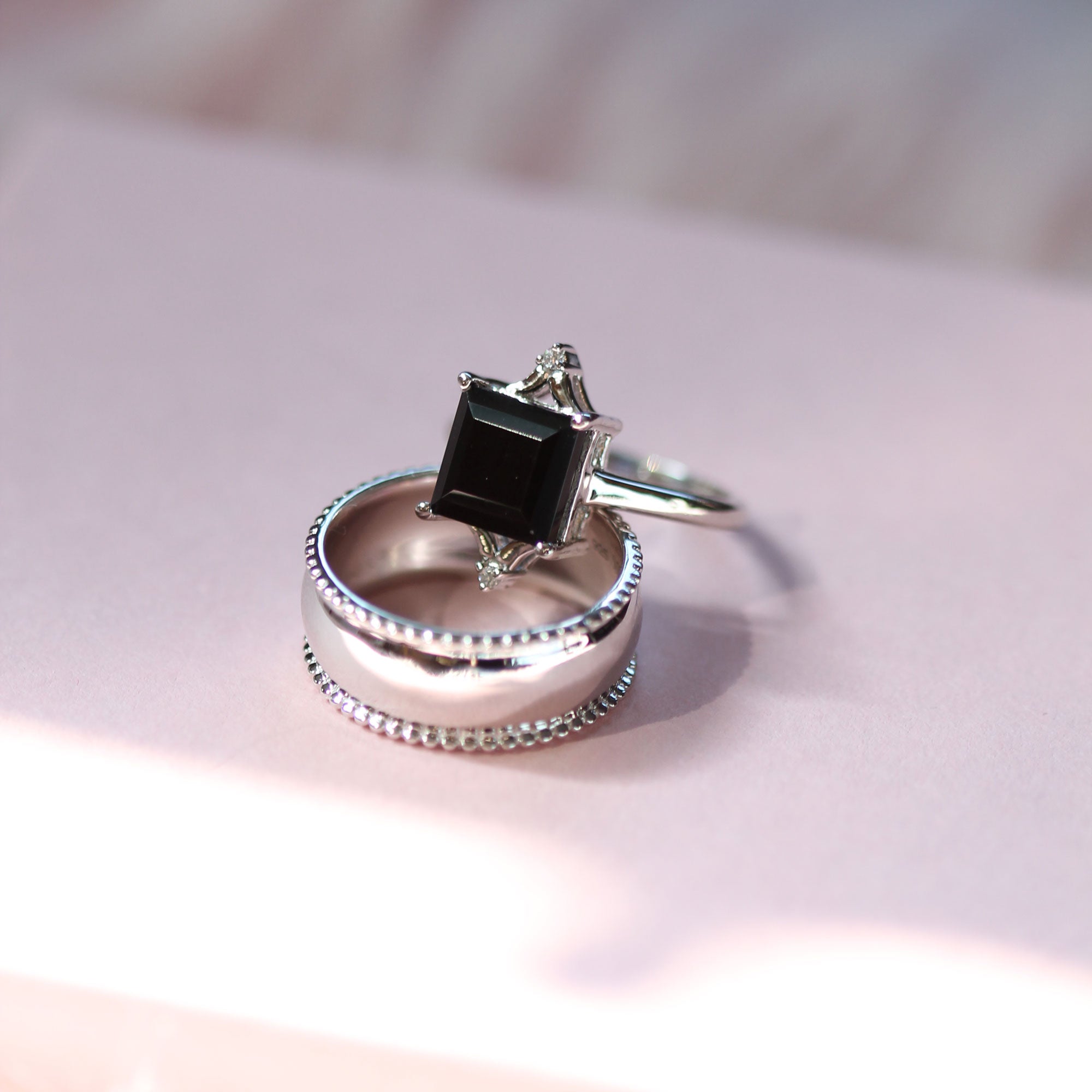 Diana Ring - Black Onyx and Silver