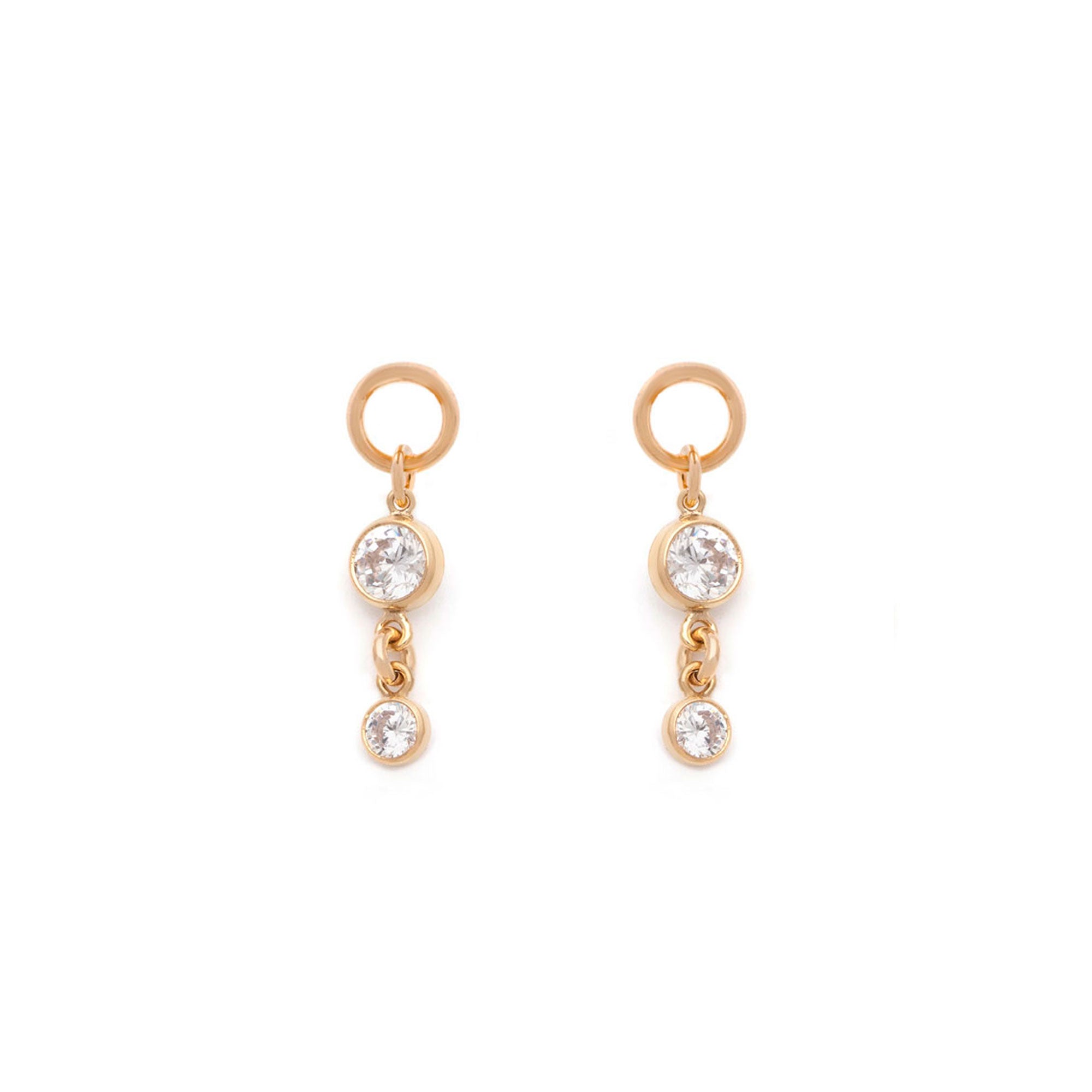 Double Billie Earring Charm - C.Z.