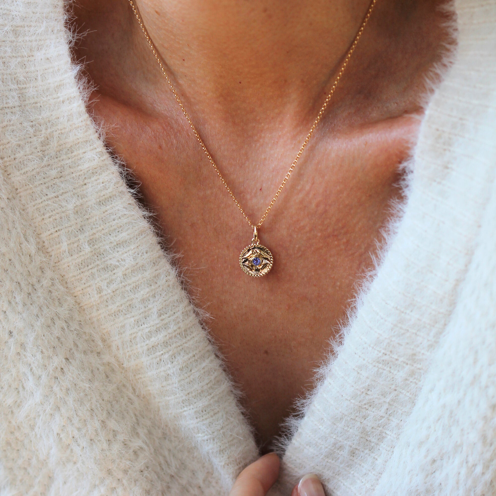 Guardian Necklace - Amethyst C.Z.