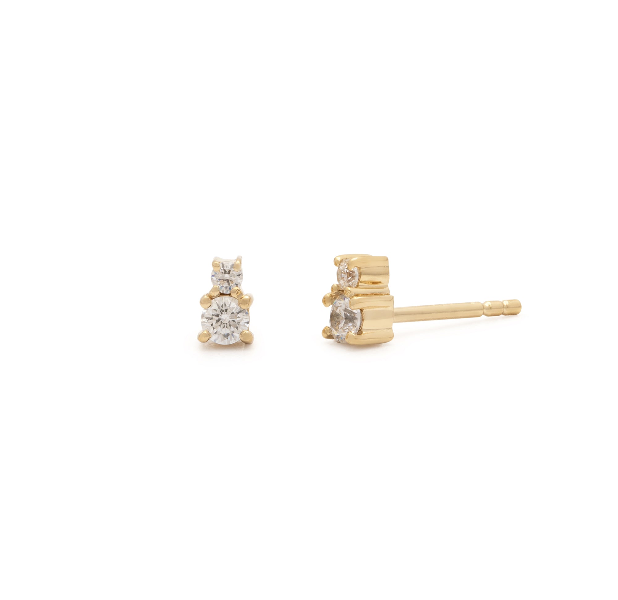 Mini Joy Studs - Synthetic Diamond