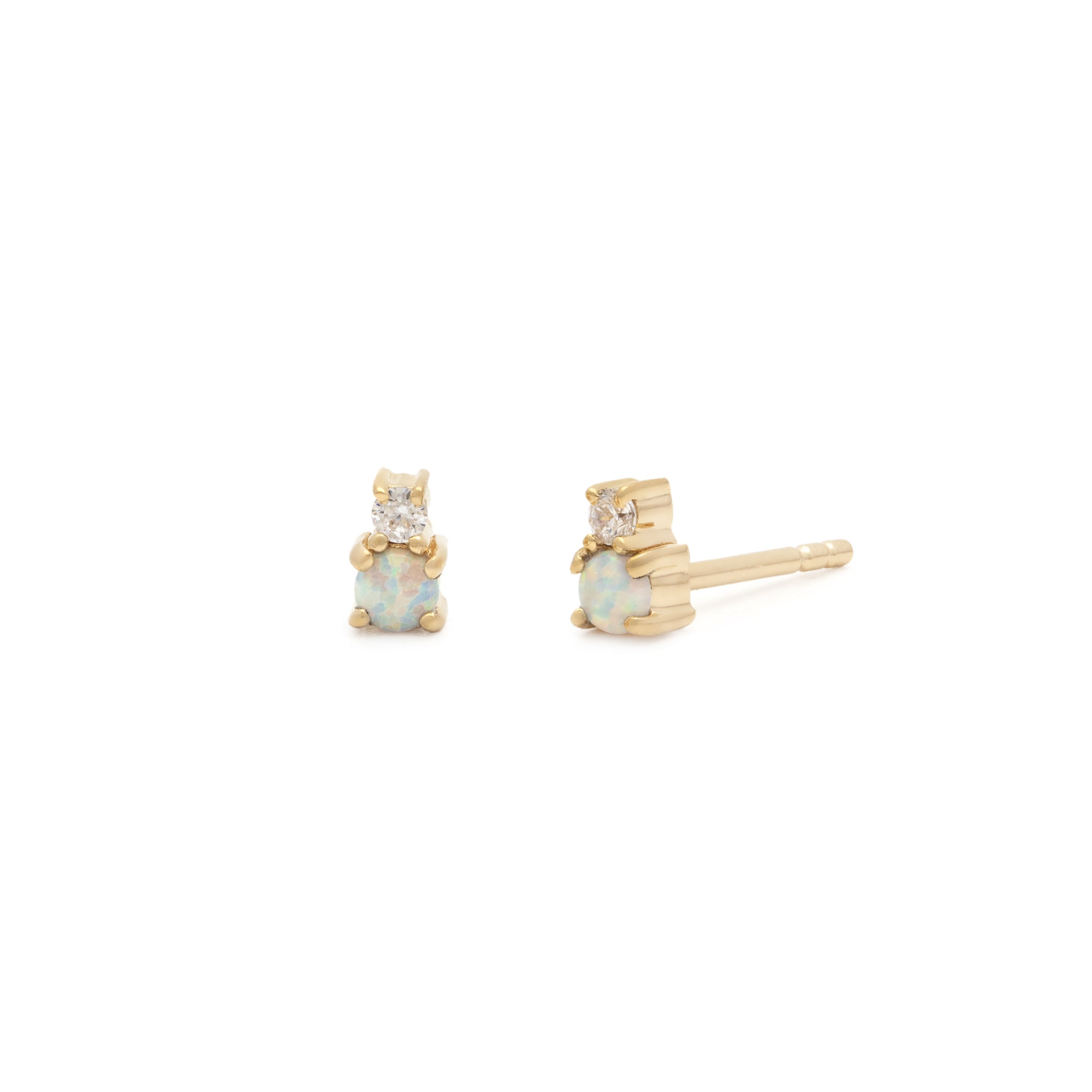 Mini Joy Studs - Synthetic Opal