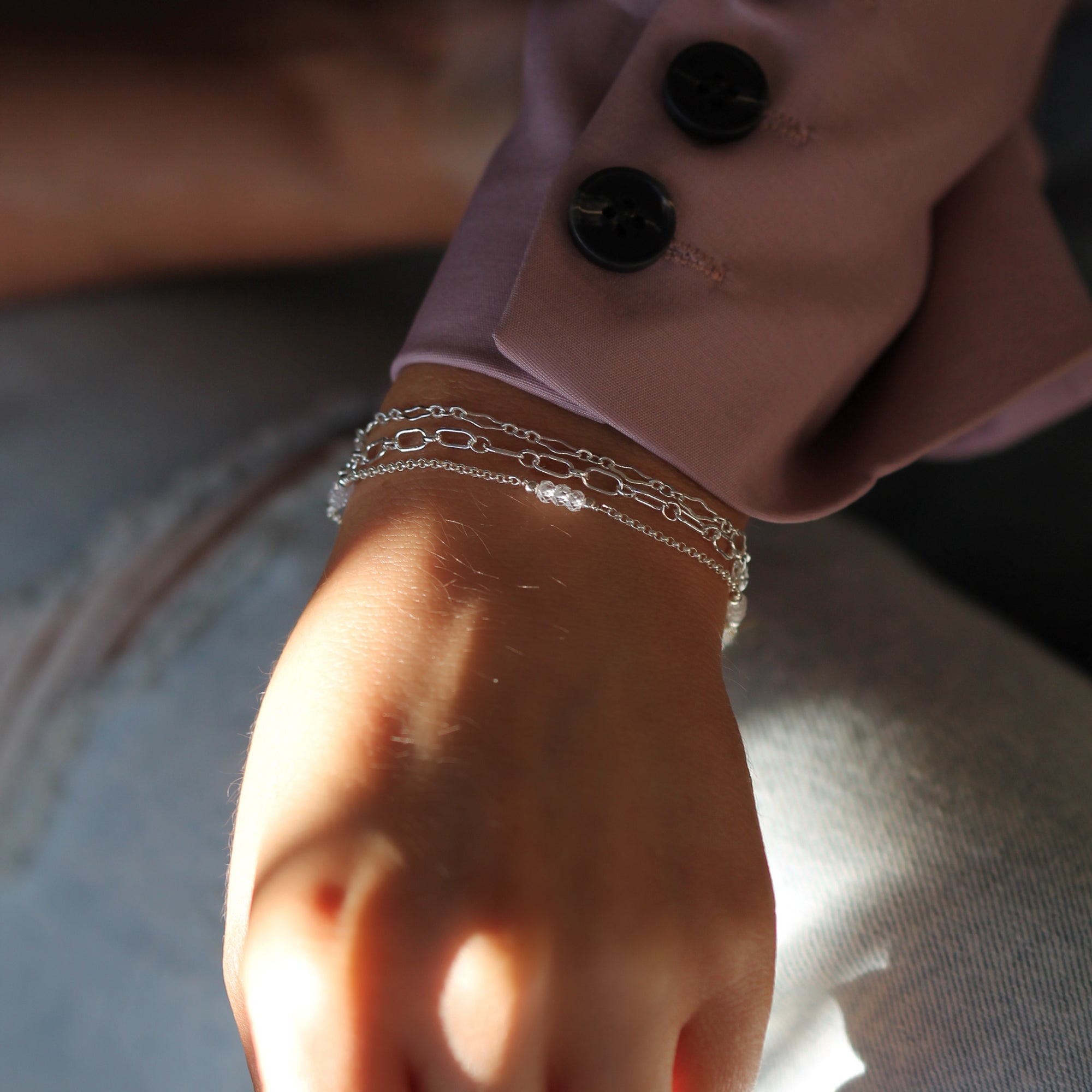 Dottie Bracelet - Silver & C.Z.