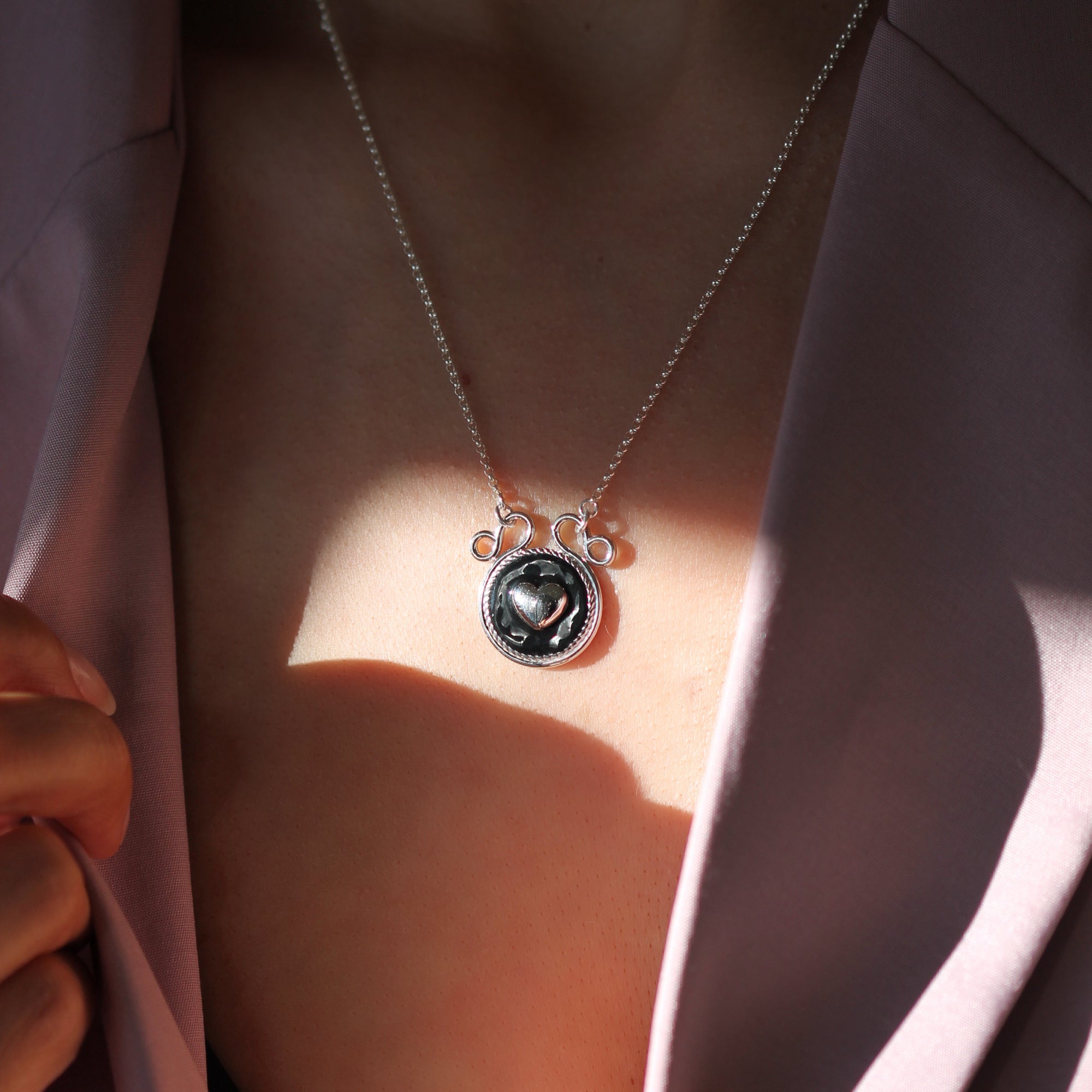 Eternal Necklace - Black & Silver