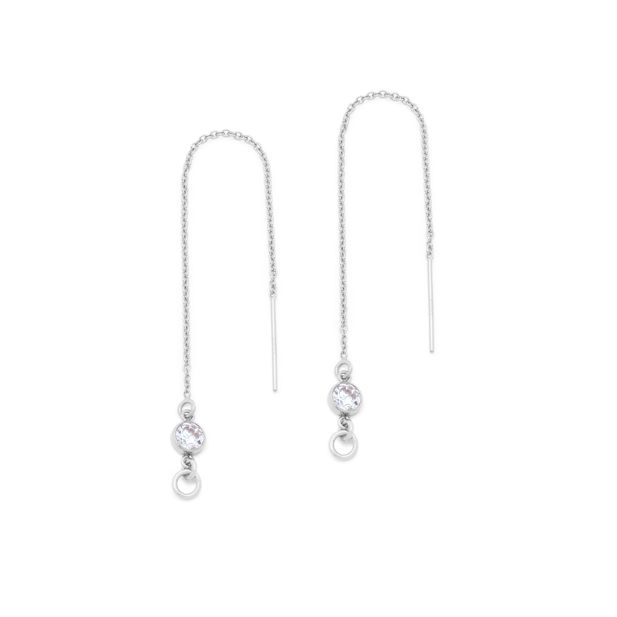 Billie Threaders -Silver & C.Z.