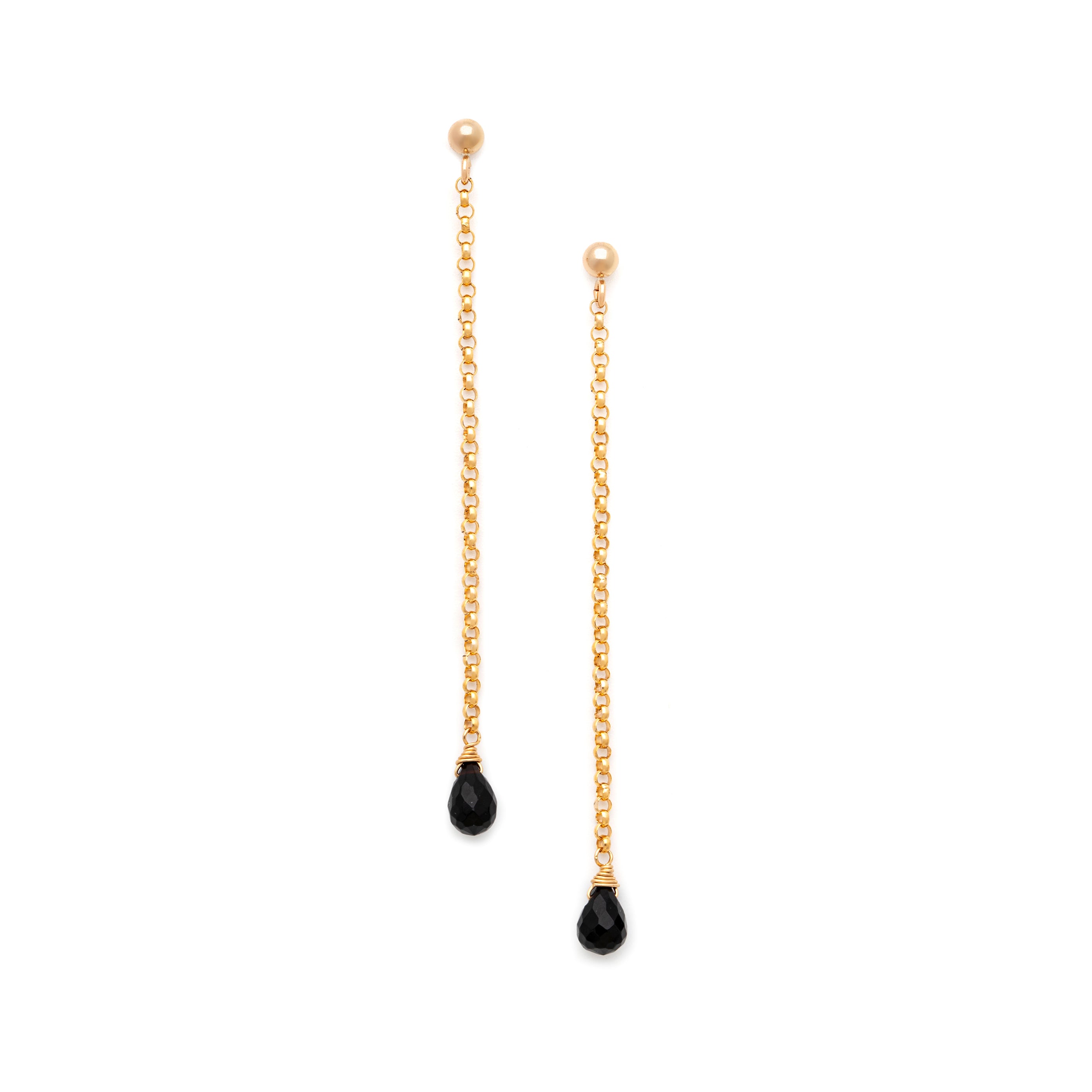 Cascade Earrings - Black Onyx