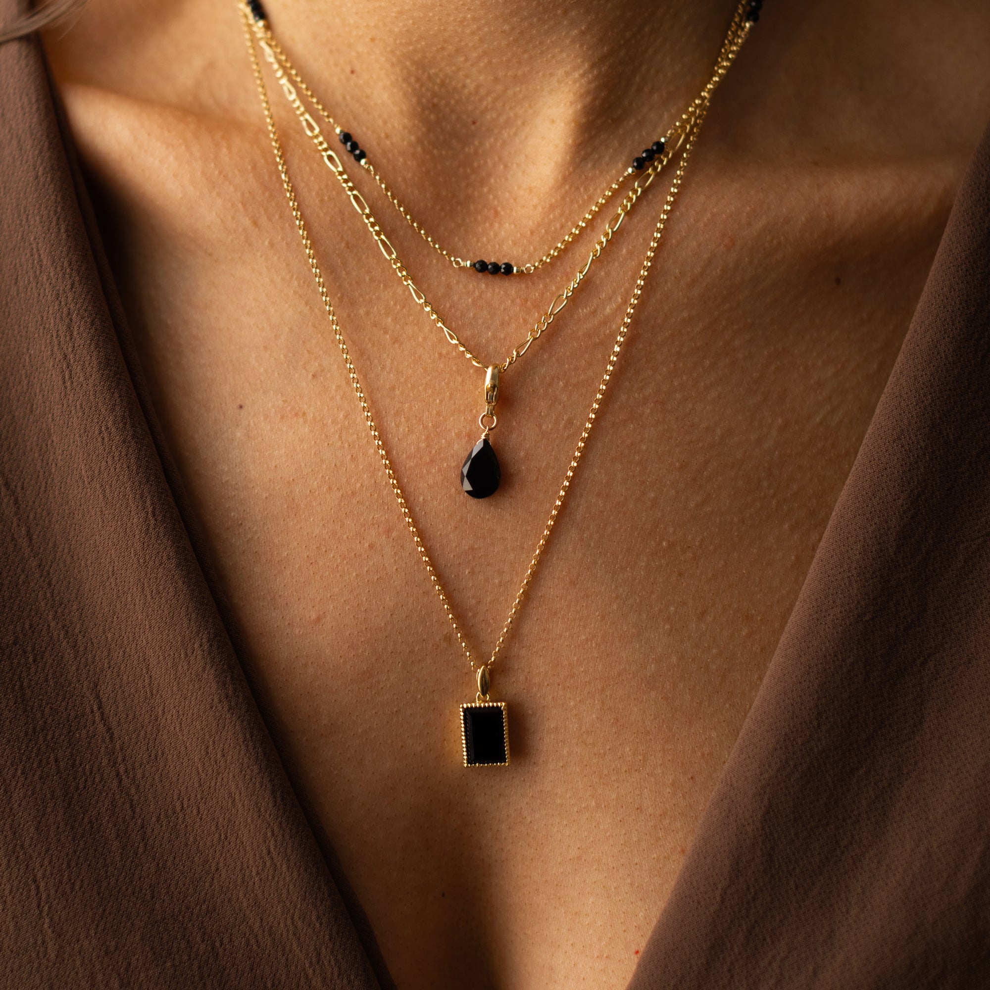 Ava Charm - Black Onyx