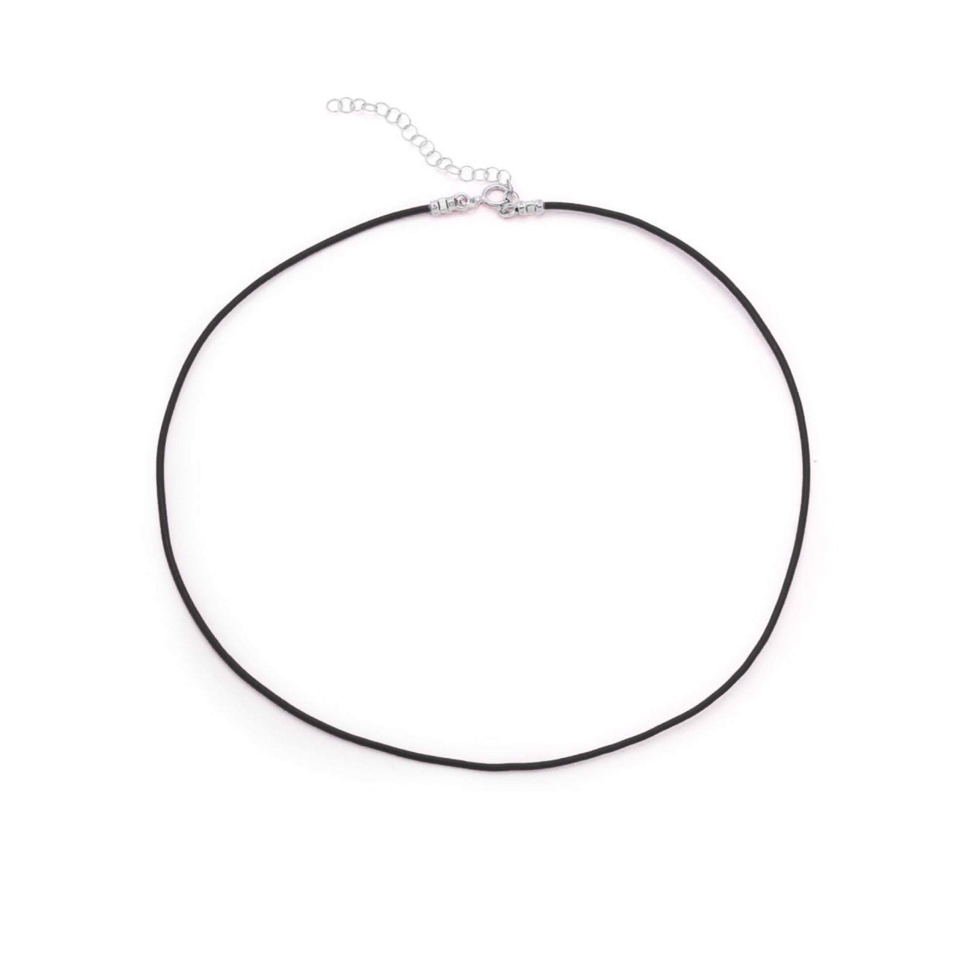 Leather Strand - Onyx & Silver