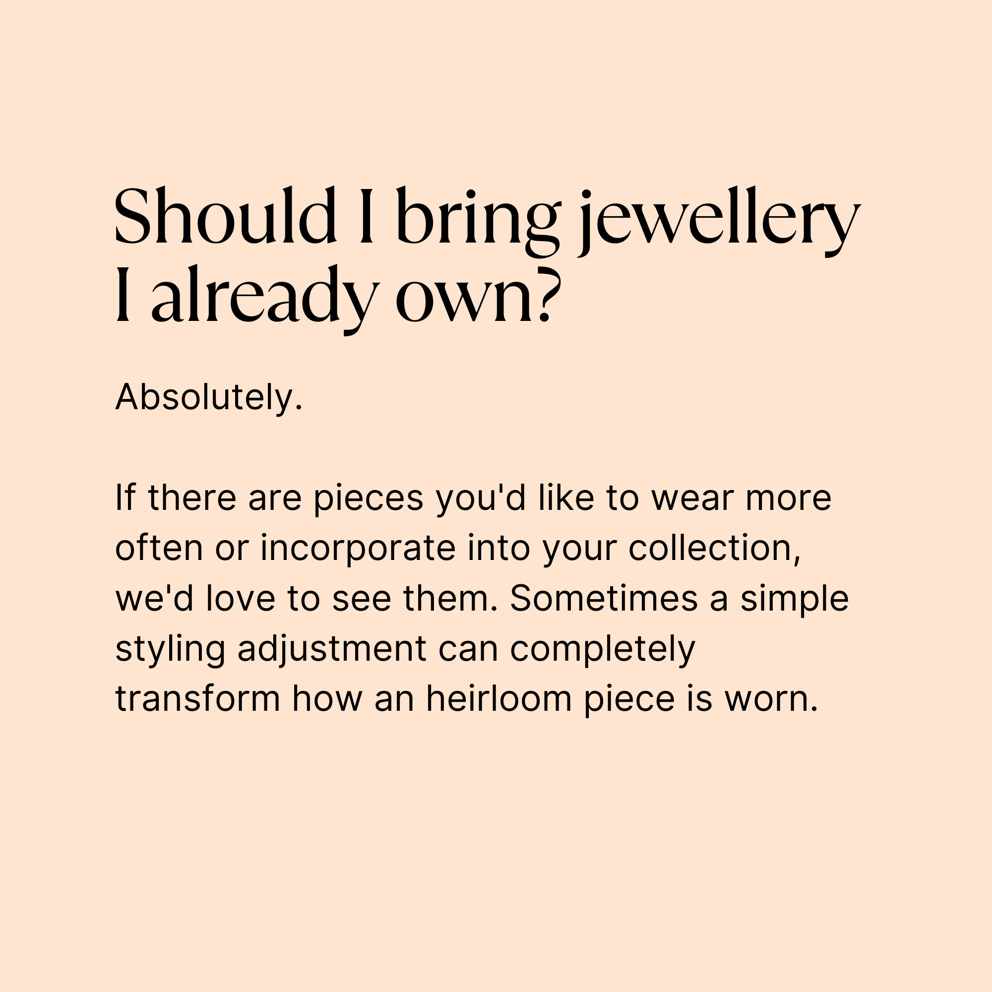 Jewellery Styling Session