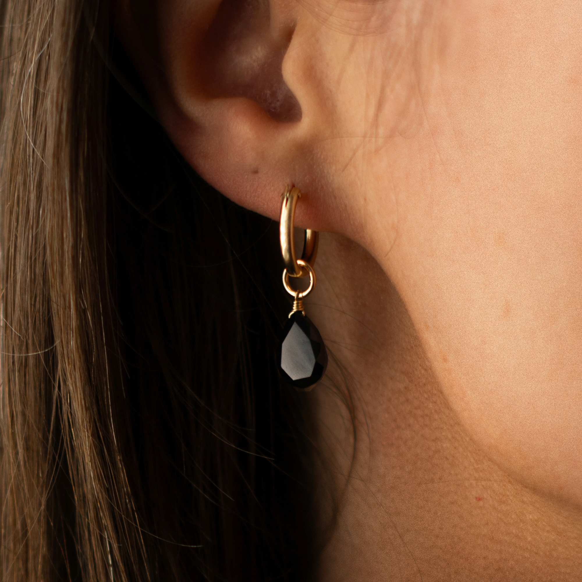Ava Earring Charm - Black Onyx