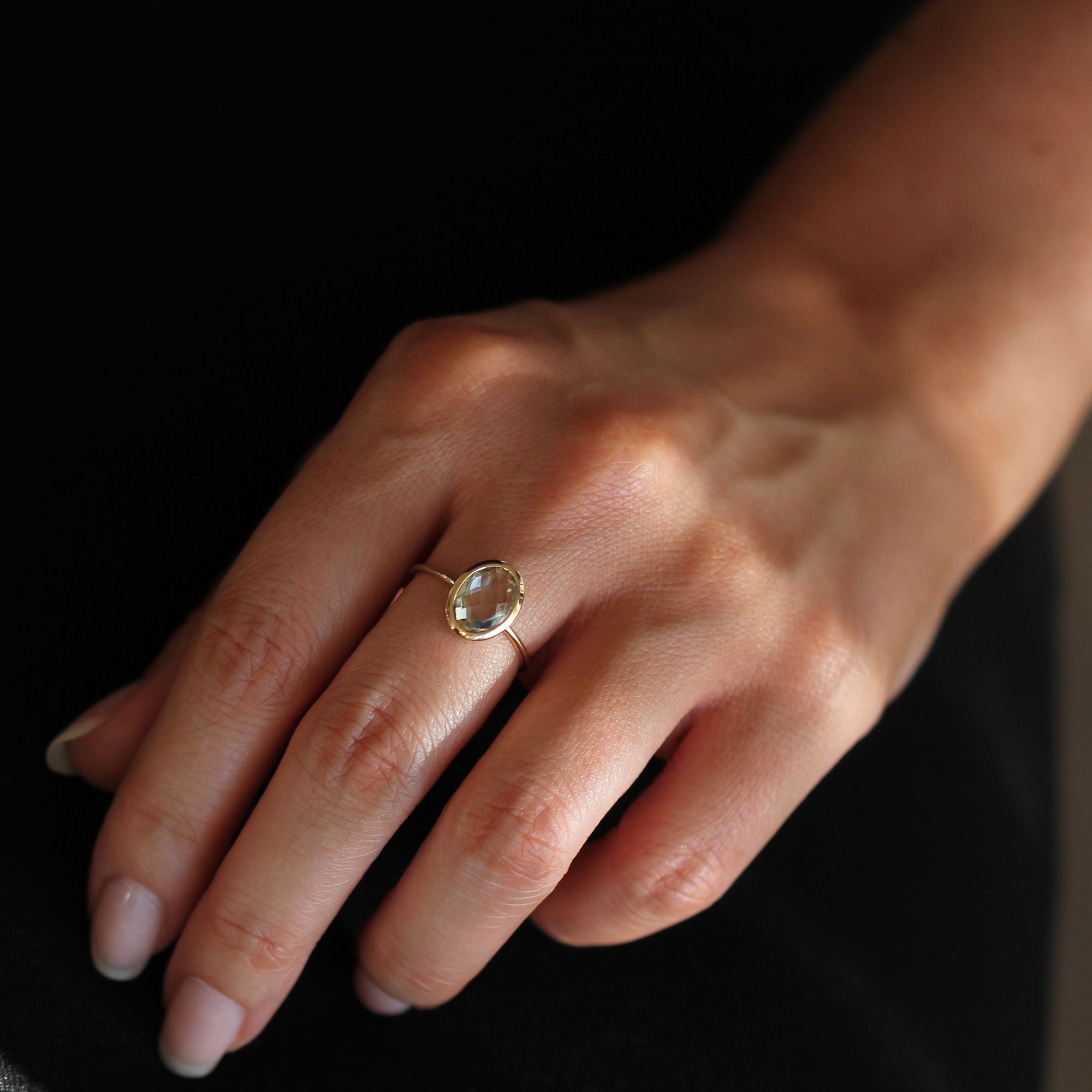 Evelyn Ring - Green Amethyst