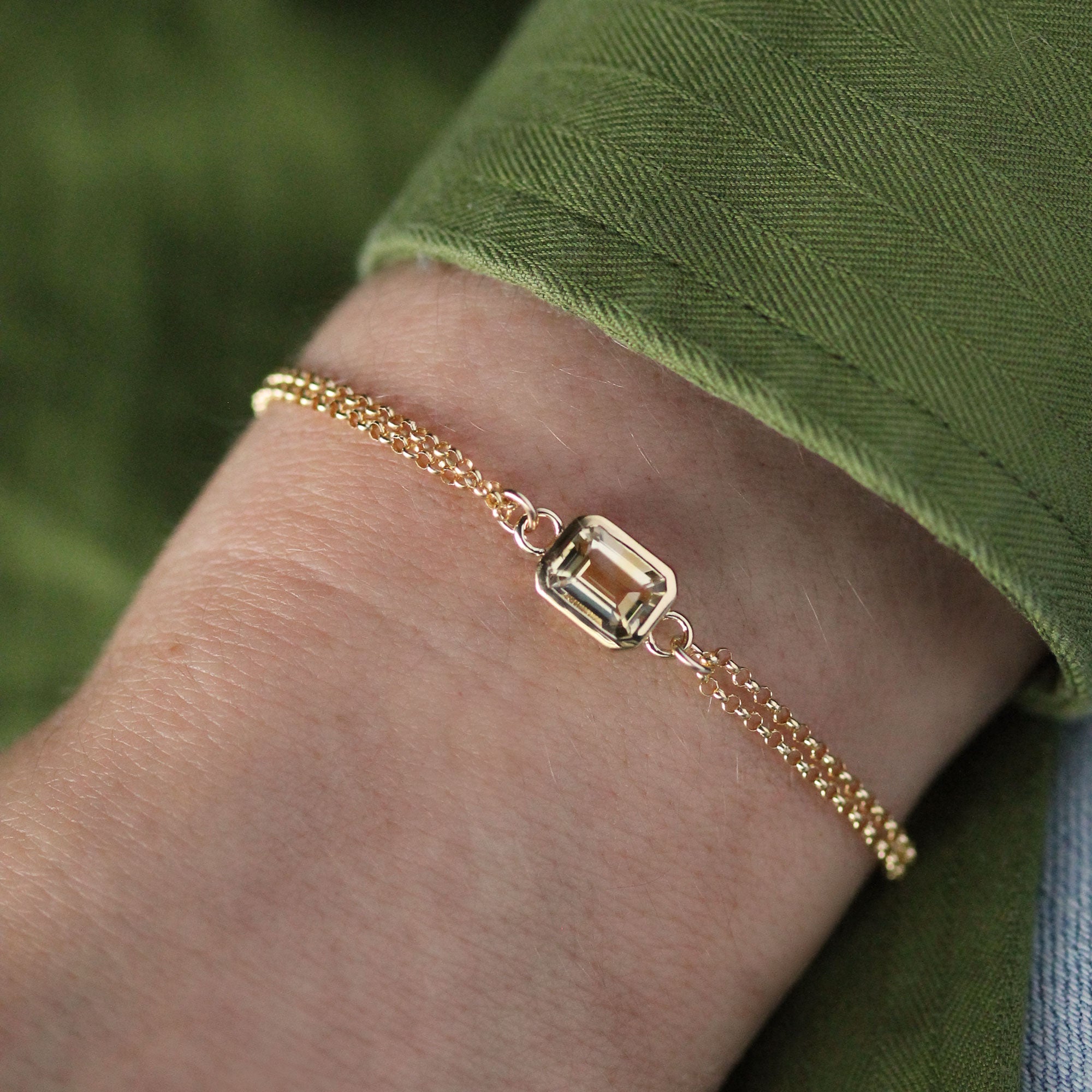 Mini Angie Bracelet - Citrine