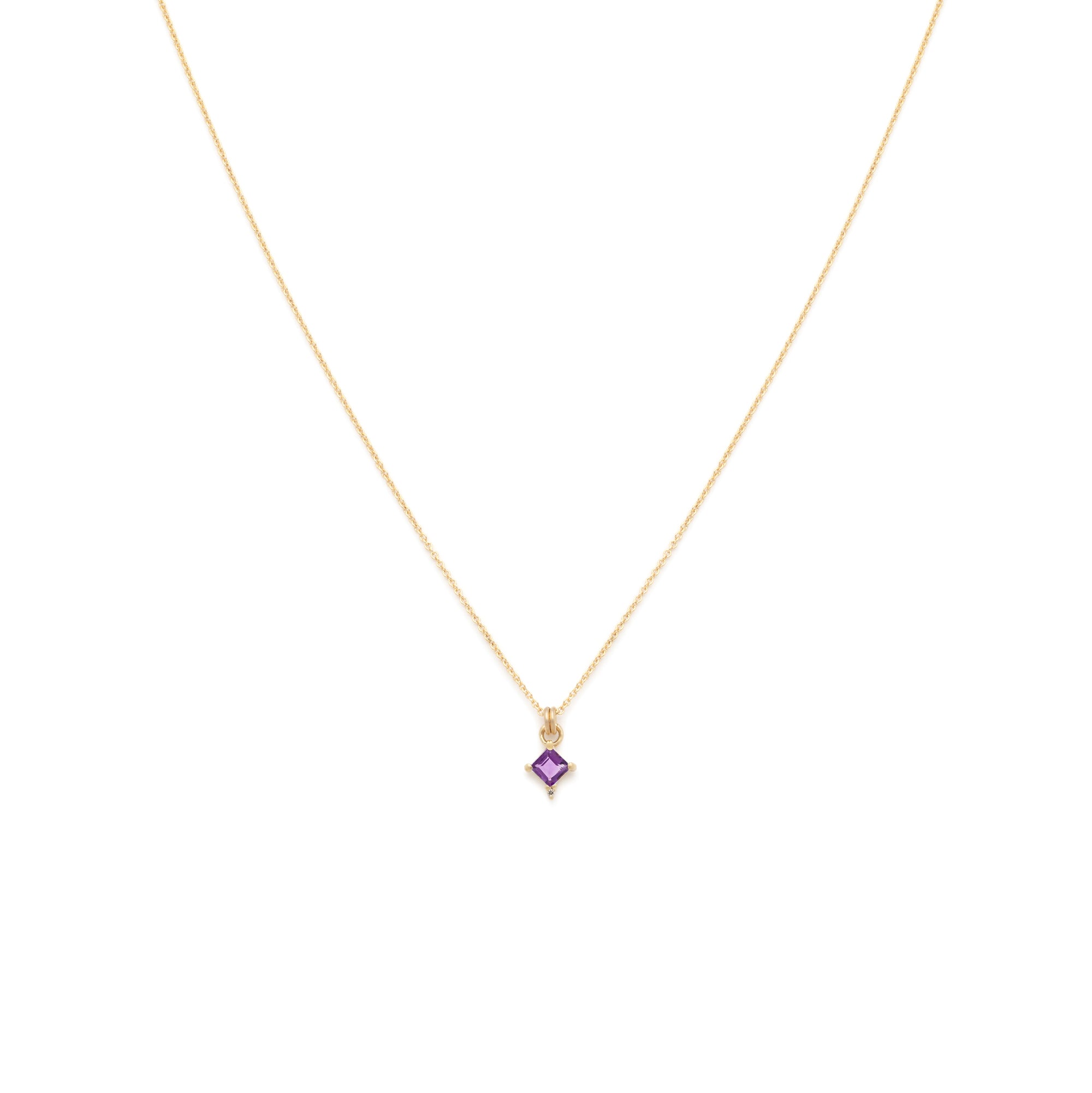 Mini Diana Necklace - Amethyst