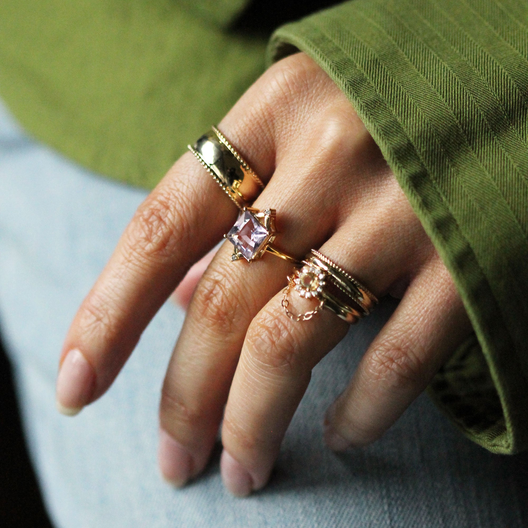Daisy Ring - Citrine