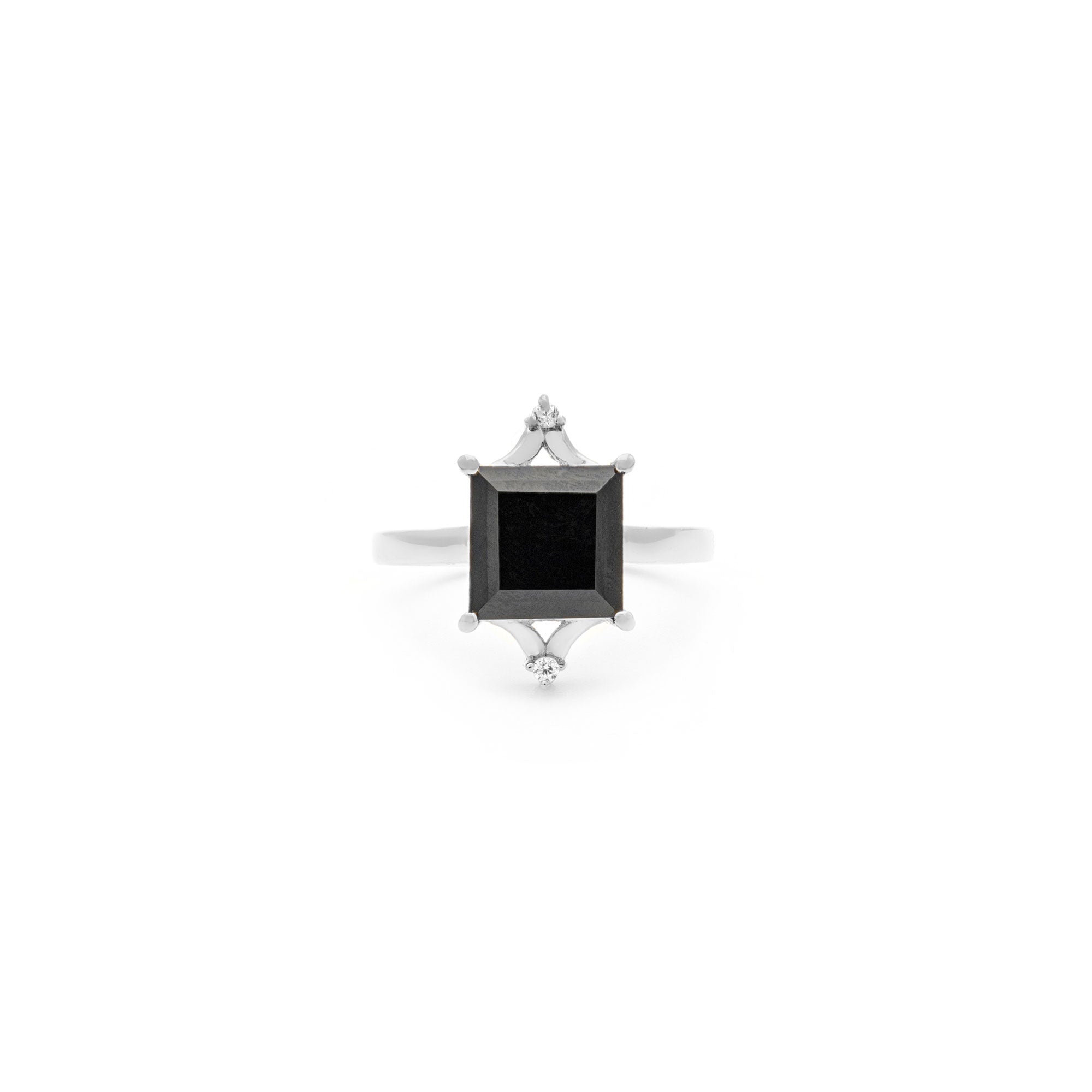 Diana Ring - Black Onyx and Silver