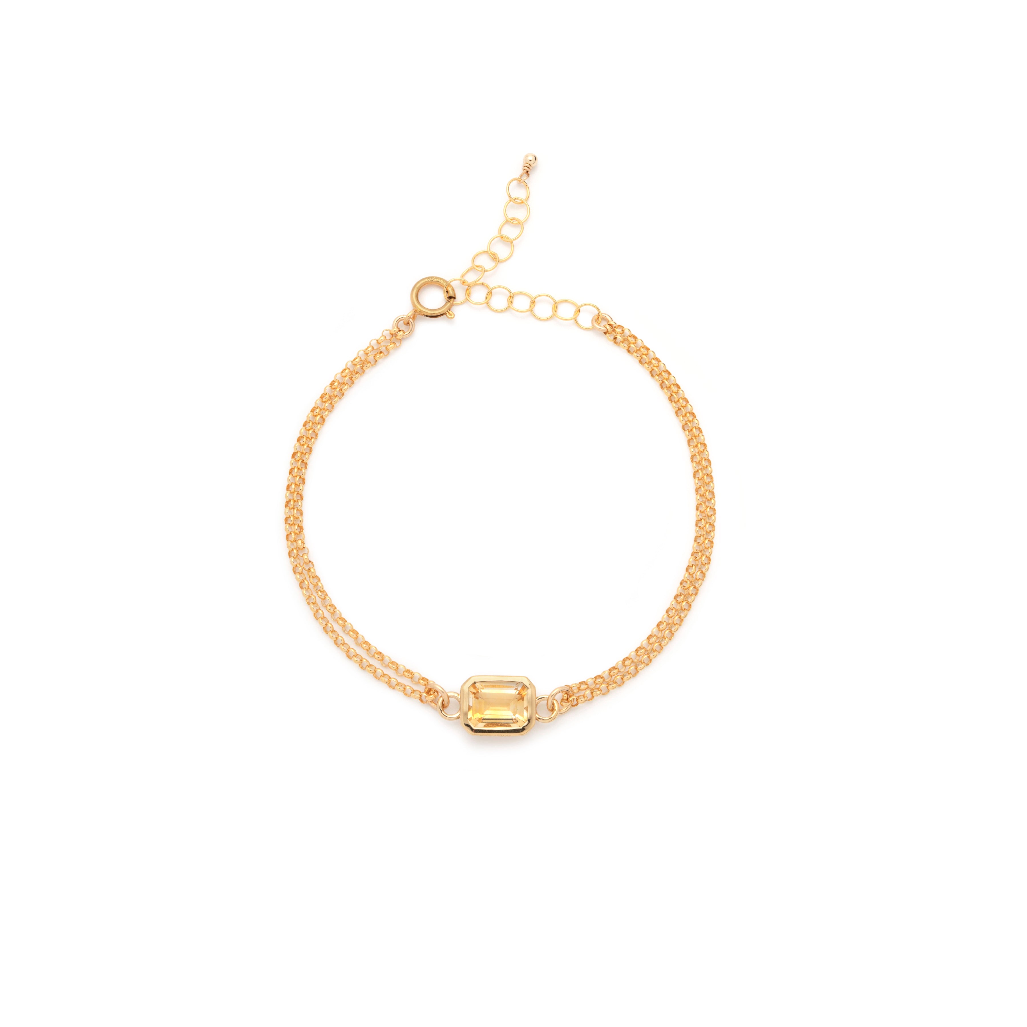 Mini Angie Bracelet - Citrine