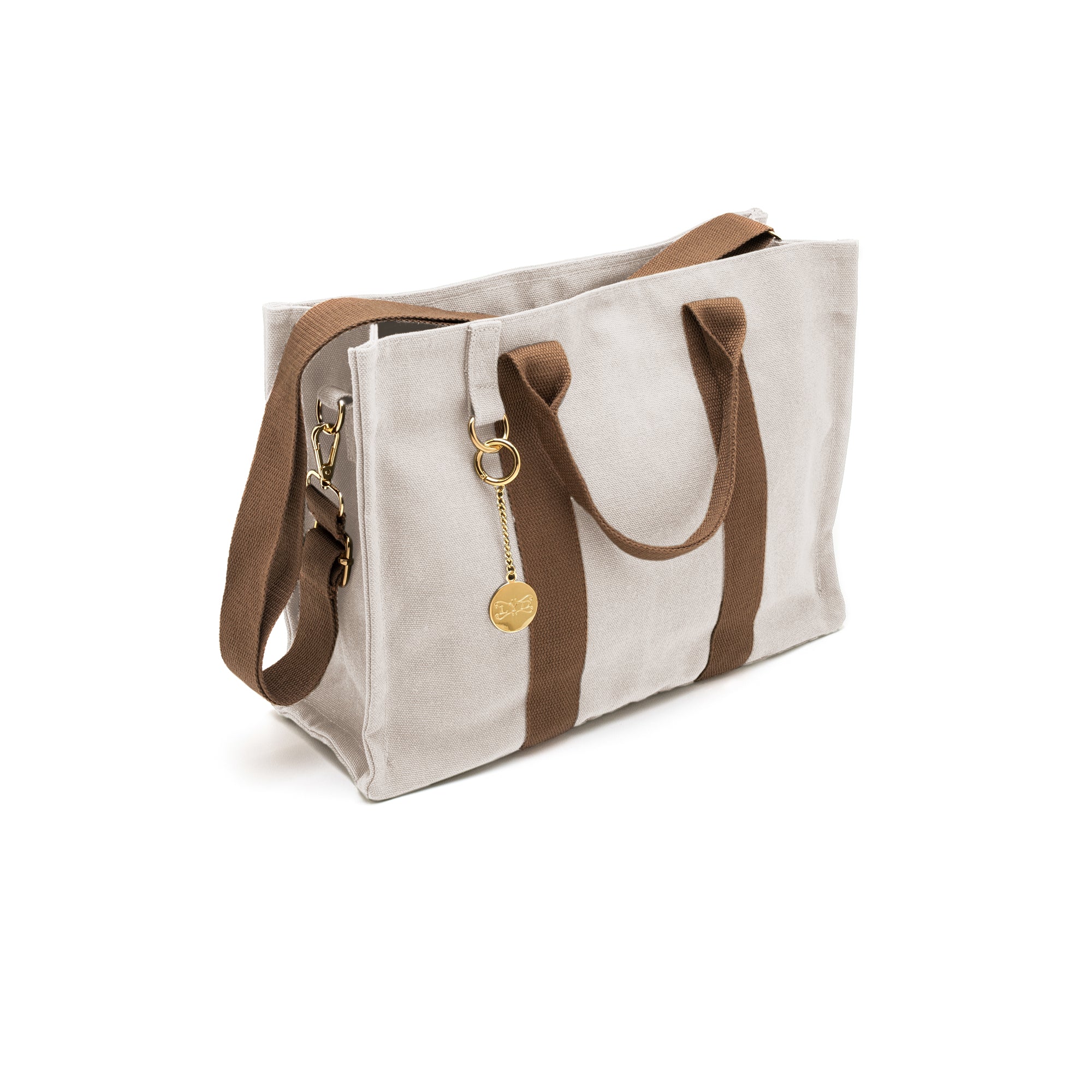 "The Brooklyn" Satchel - Latte & Gold