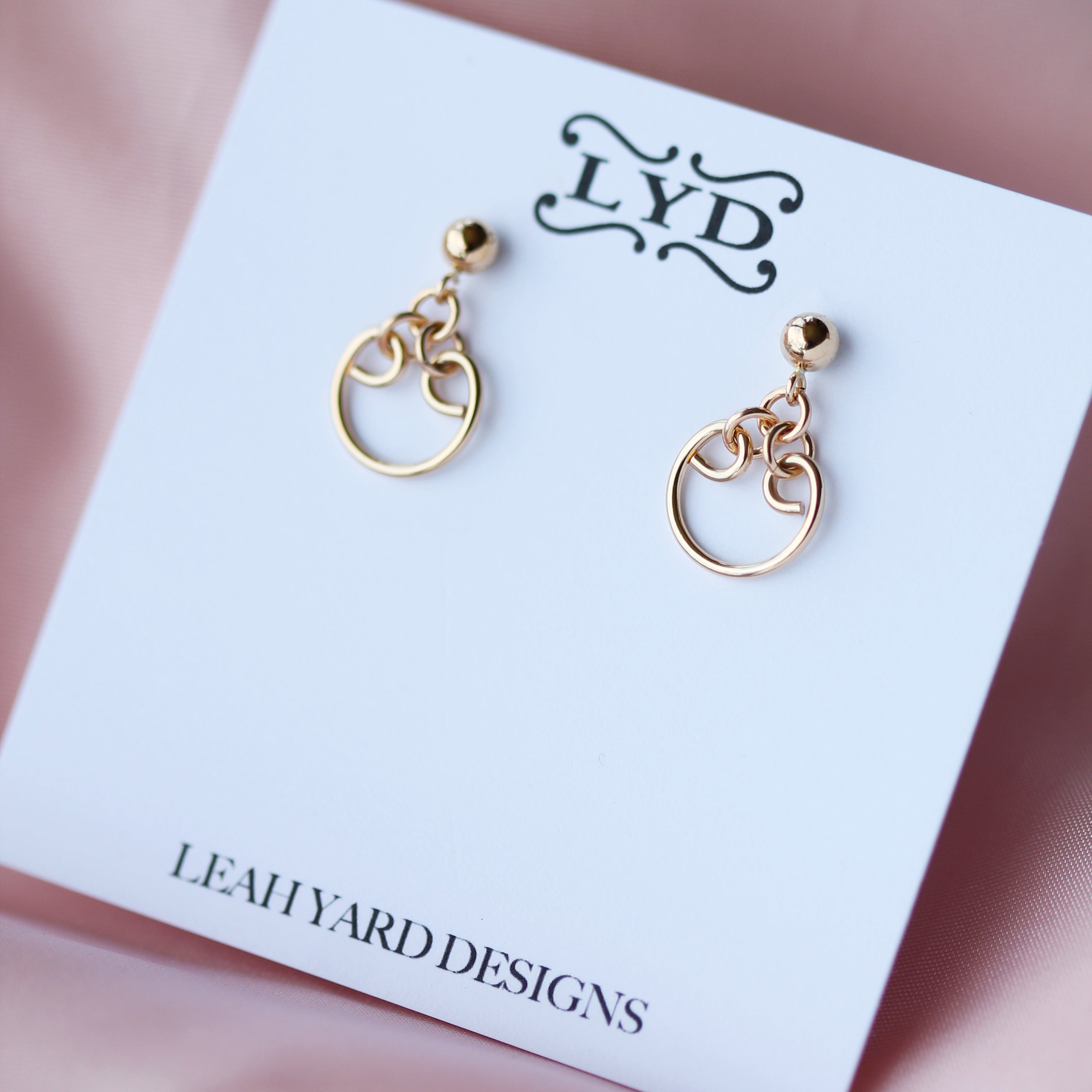 Mini Athena Earrings - Gold