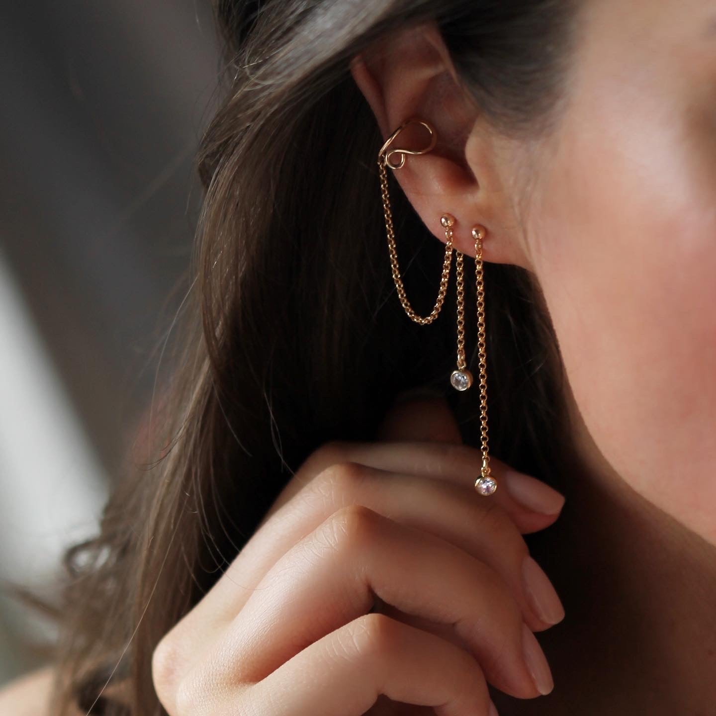 Cascade Earrings - Gold