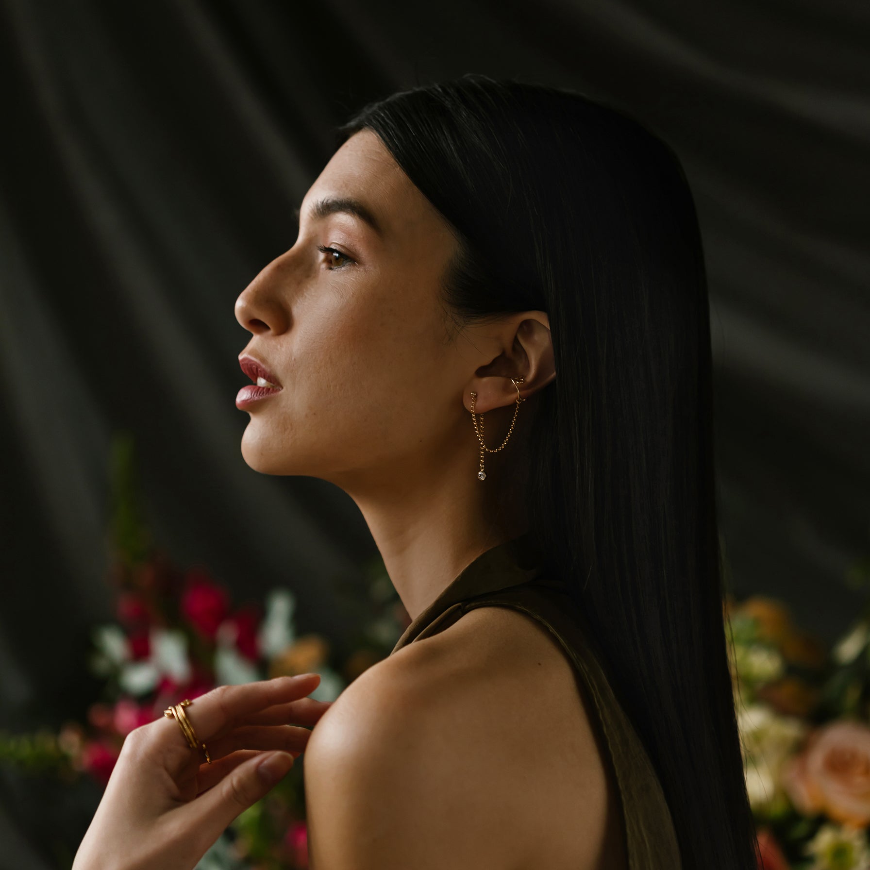 Cascade Ear Cuff - Gold