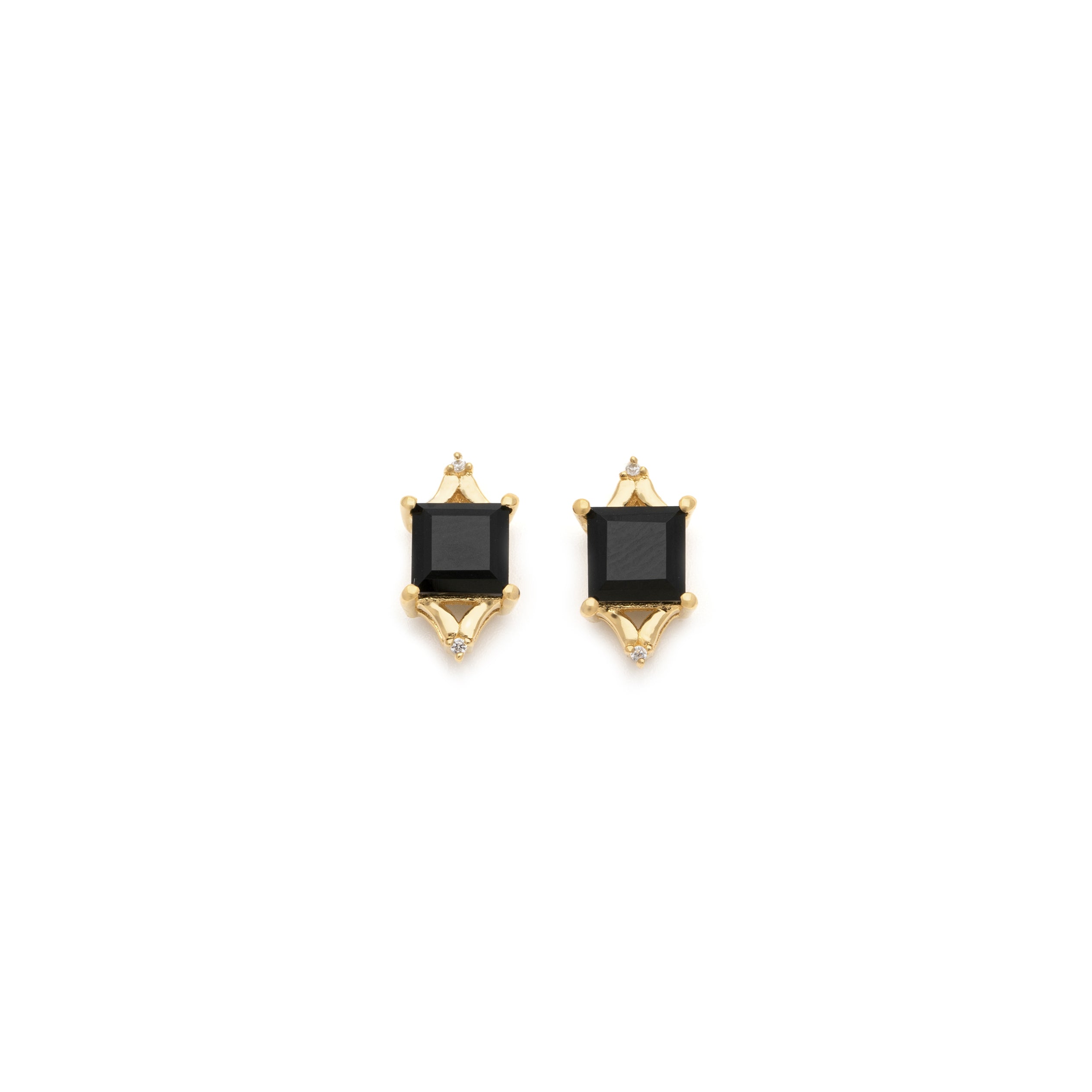 Diana Studs - Black Onyx