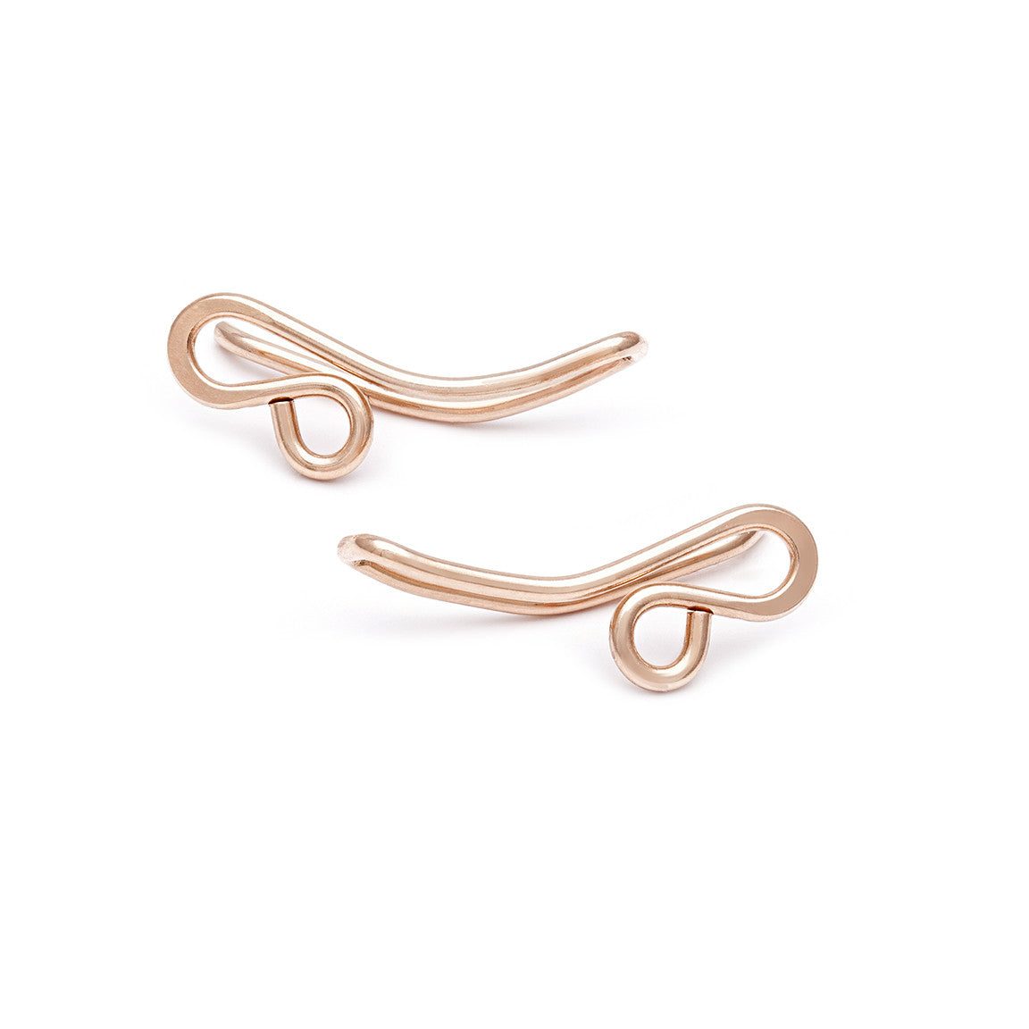Filigree Ear Climbers - Rose Gold