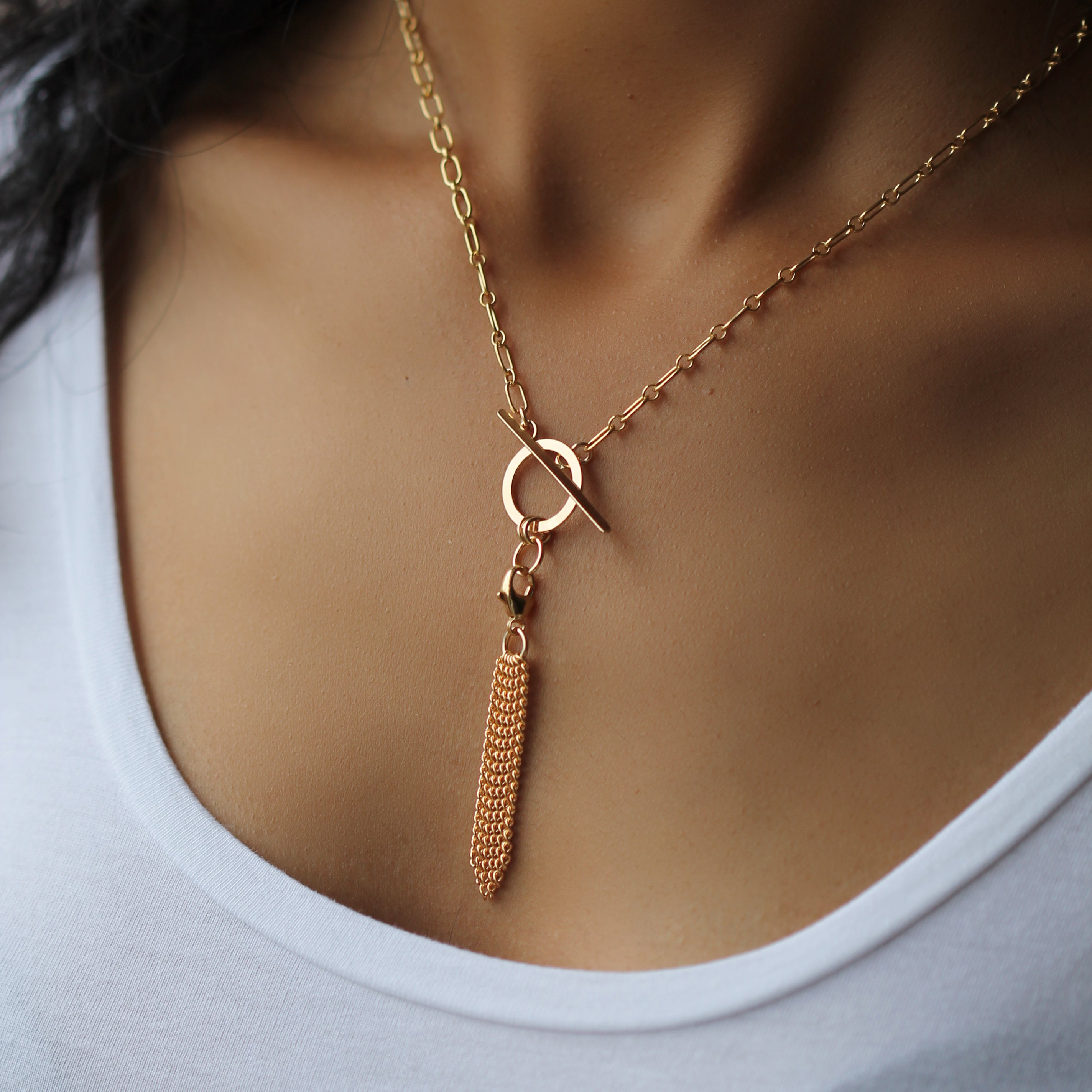 Flourish Tassel Charm - Gold