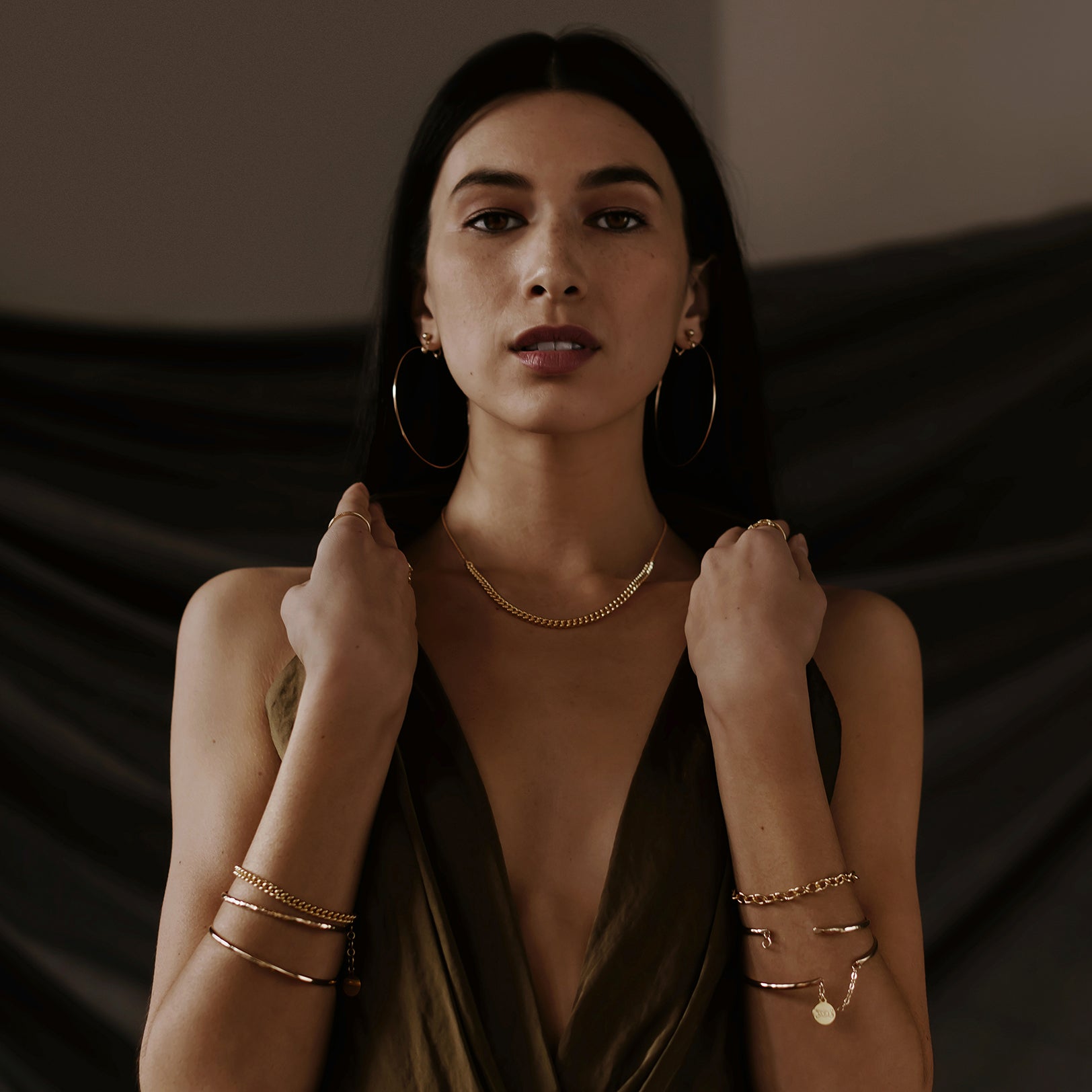 Cropped Rayne Necklace - Gold