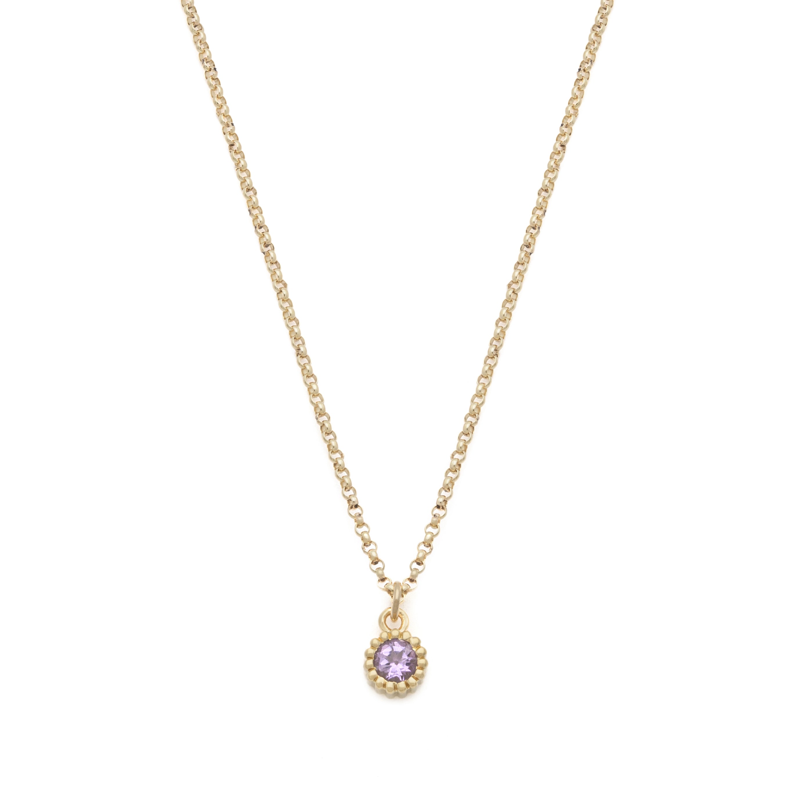 Belle Necklace - Pink Amethyst