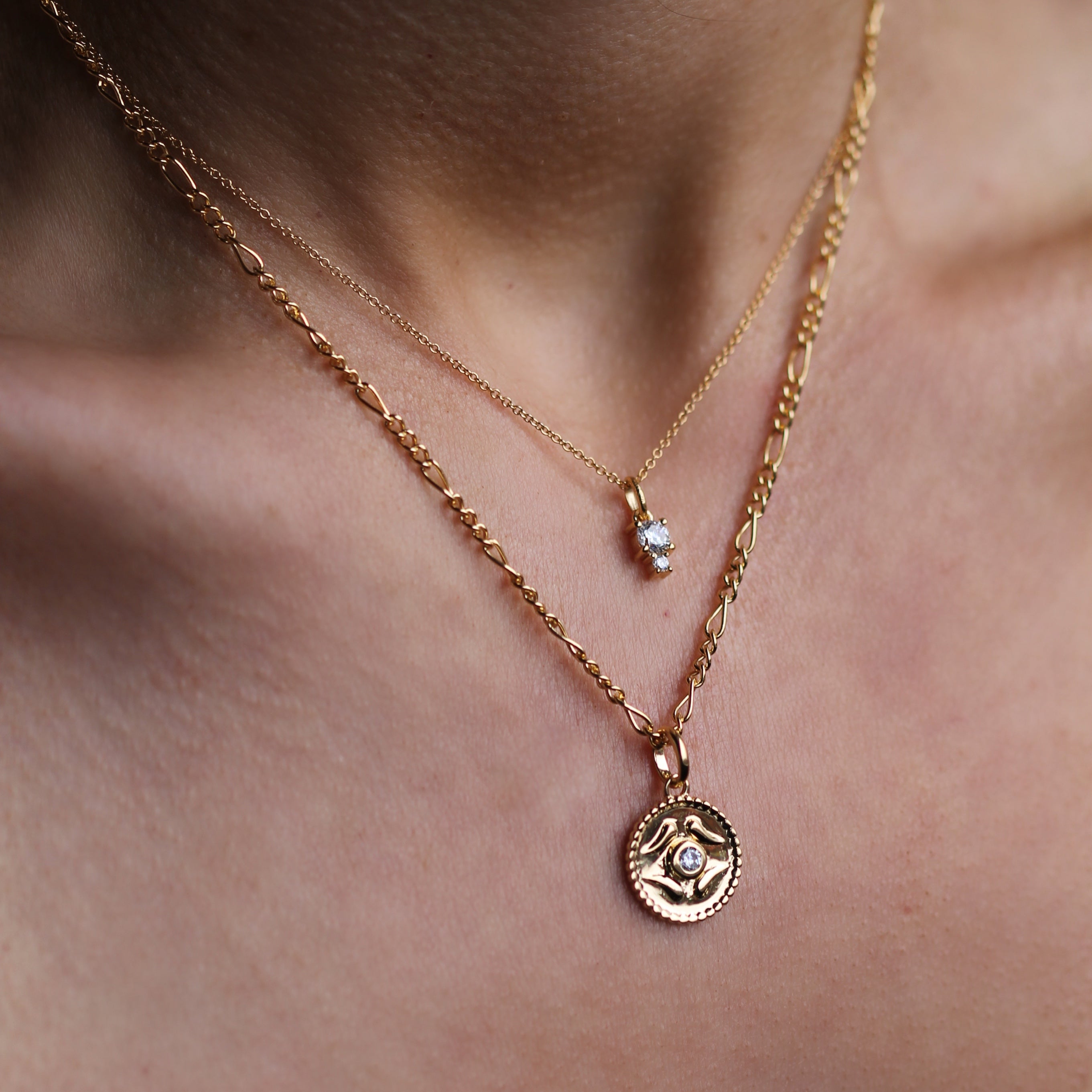 Guardian Necklace - Synthetic Diamond