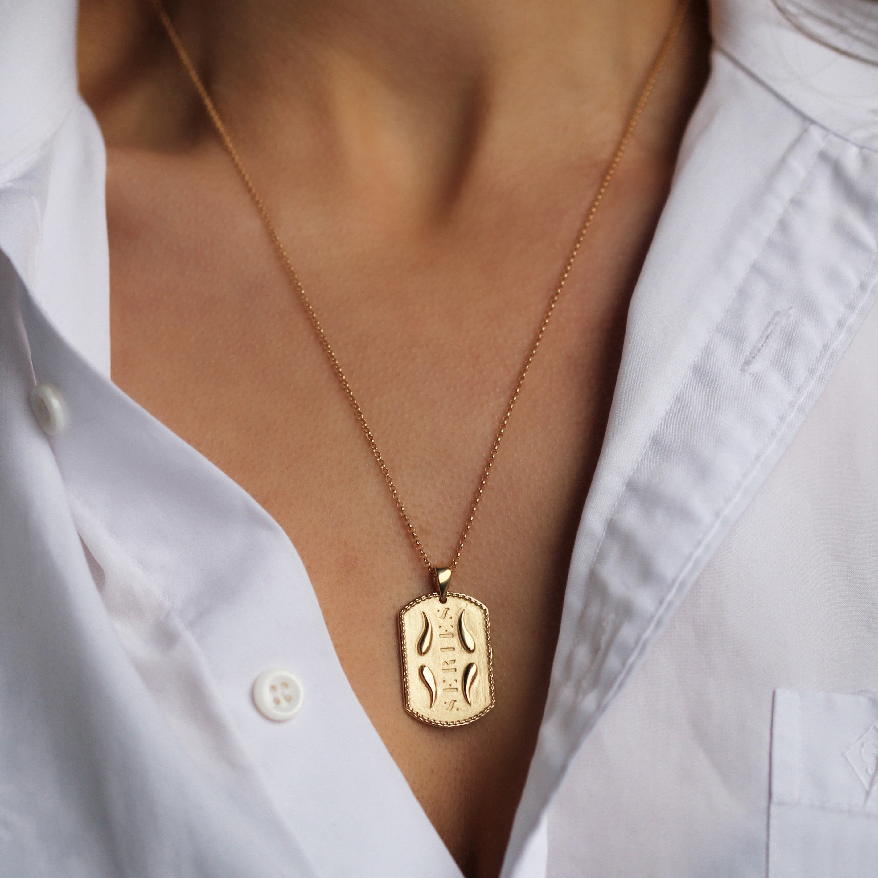 SERIES Necklace - Matte Gold