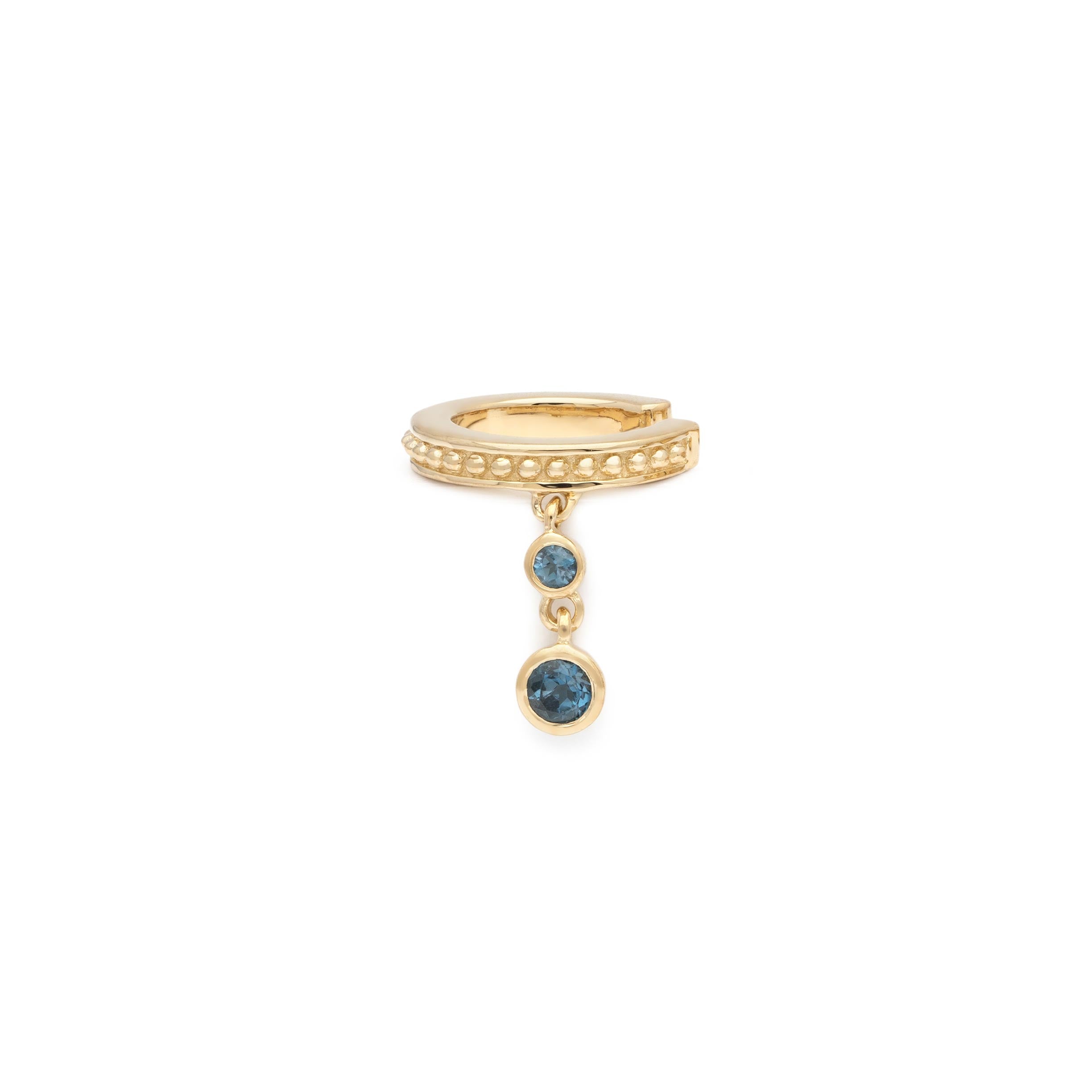 Cleo Double Ear Cuff - London Blue Topaz