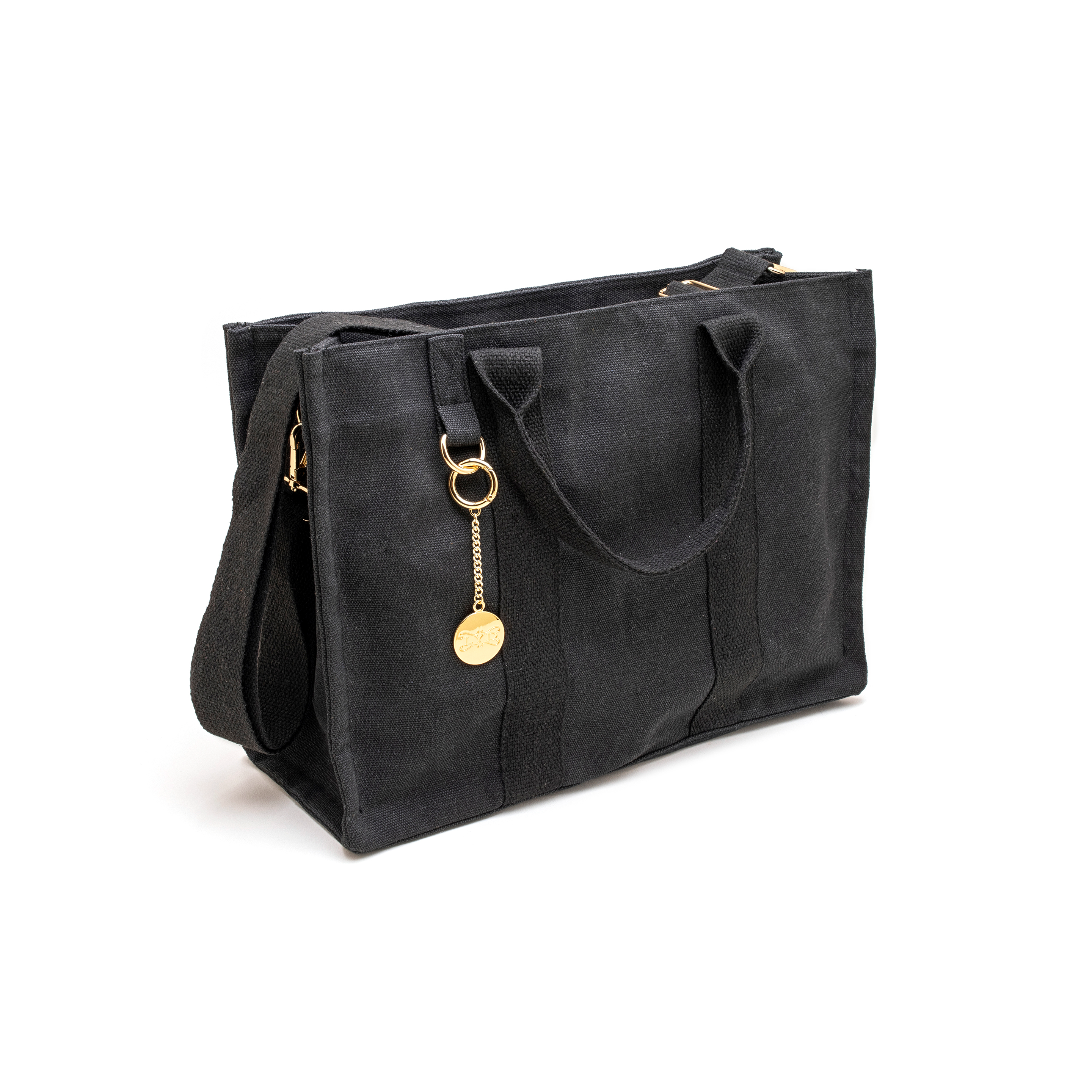 "The Brooklyn" Satchel - Black & Gold