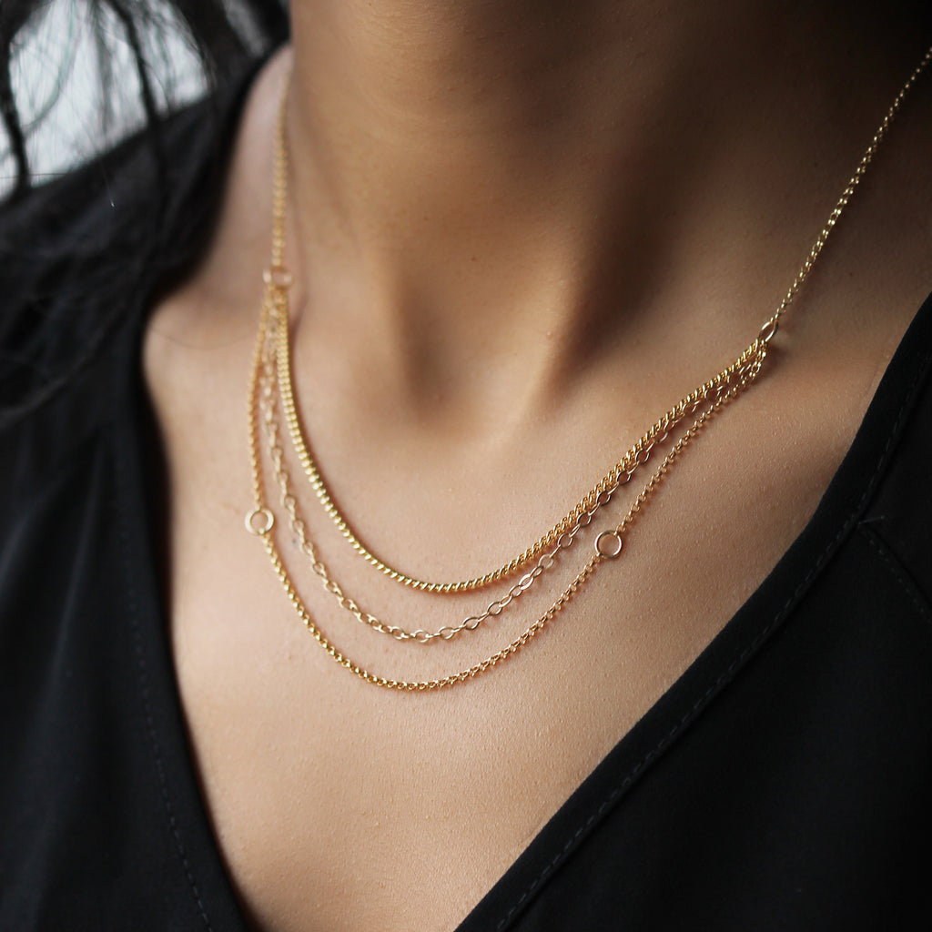 Layering Necklaces (3 simple styles)