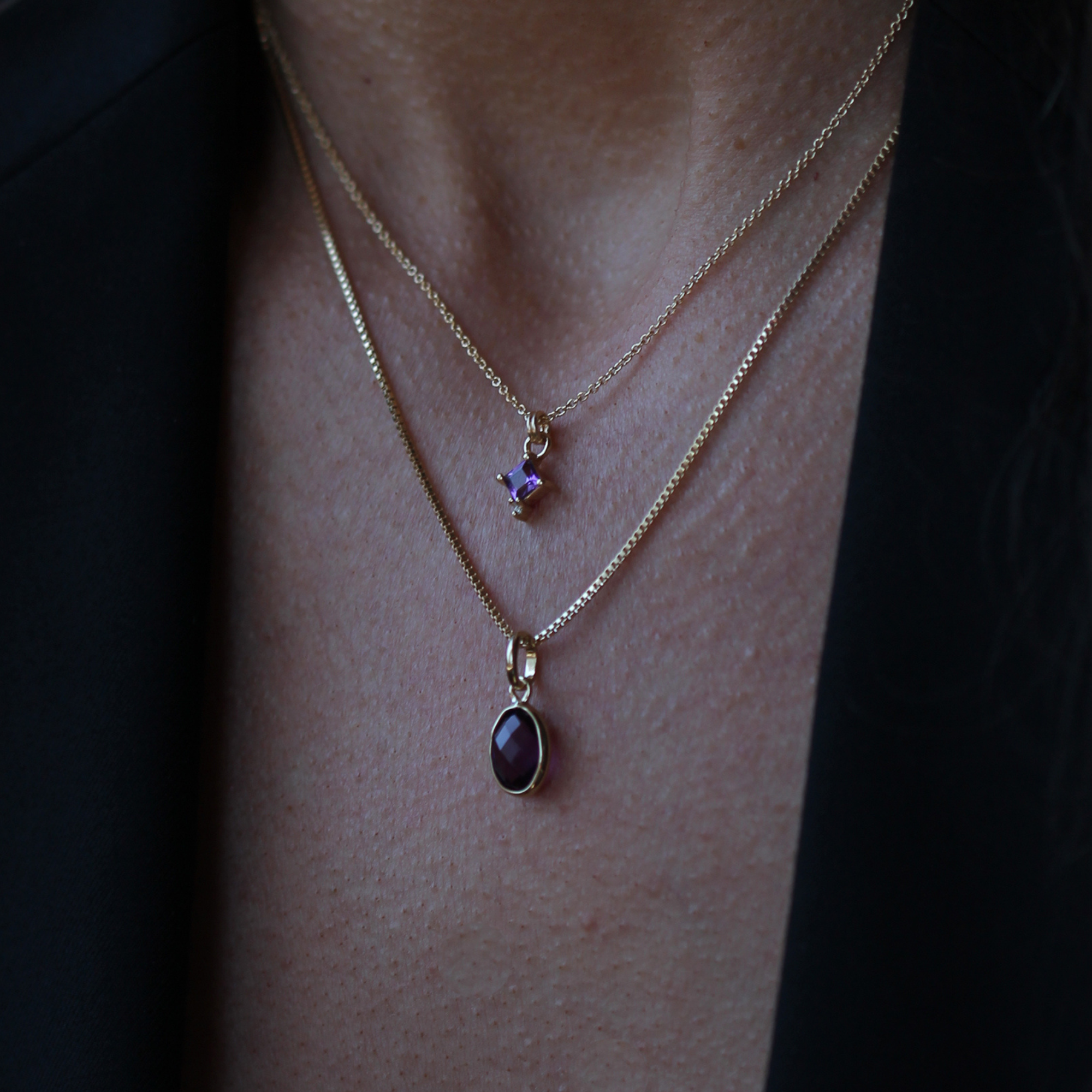Evelyn Necklace - Amethyst