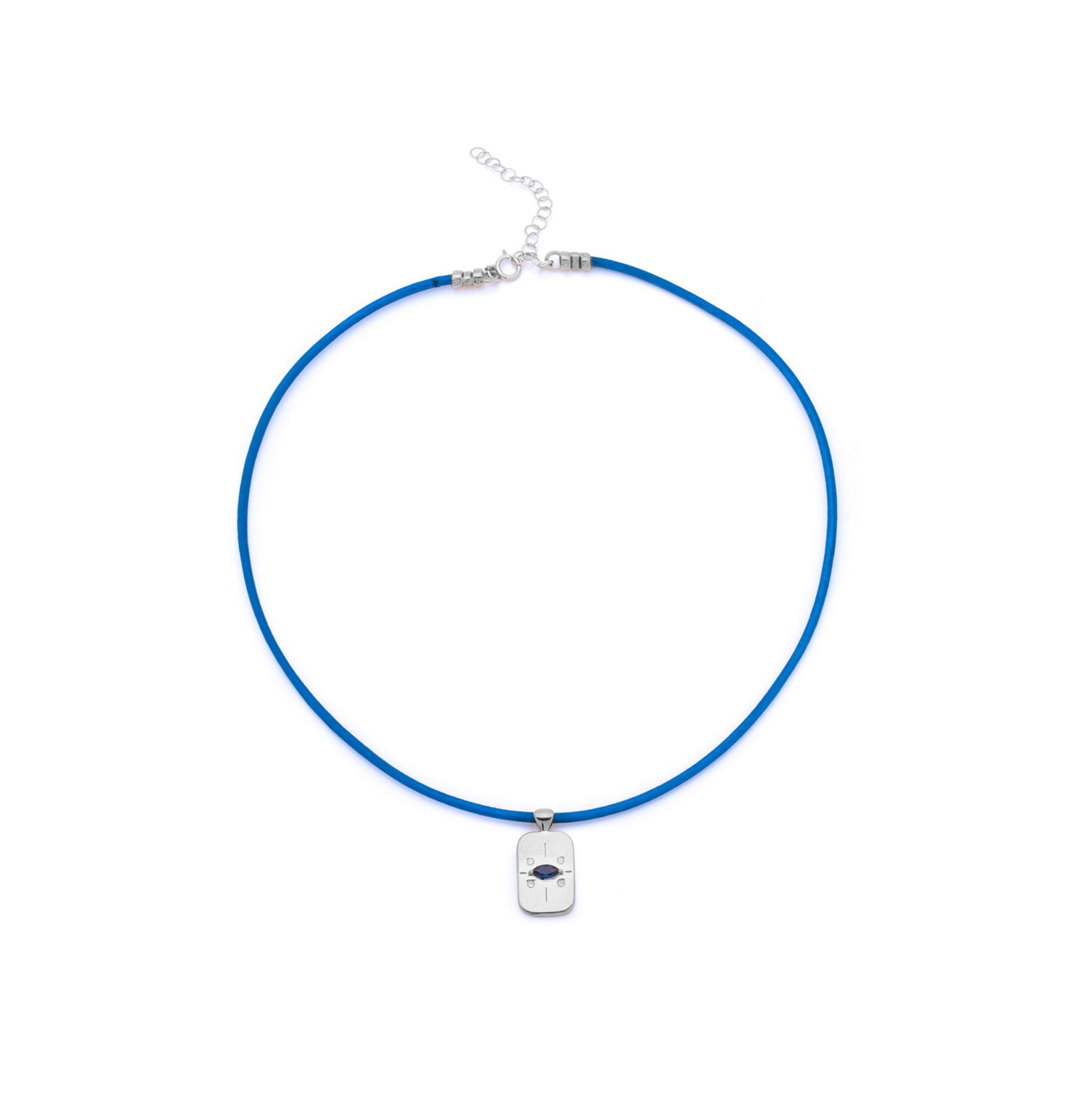 Beacon Necklace - Coastal Blue & Silver