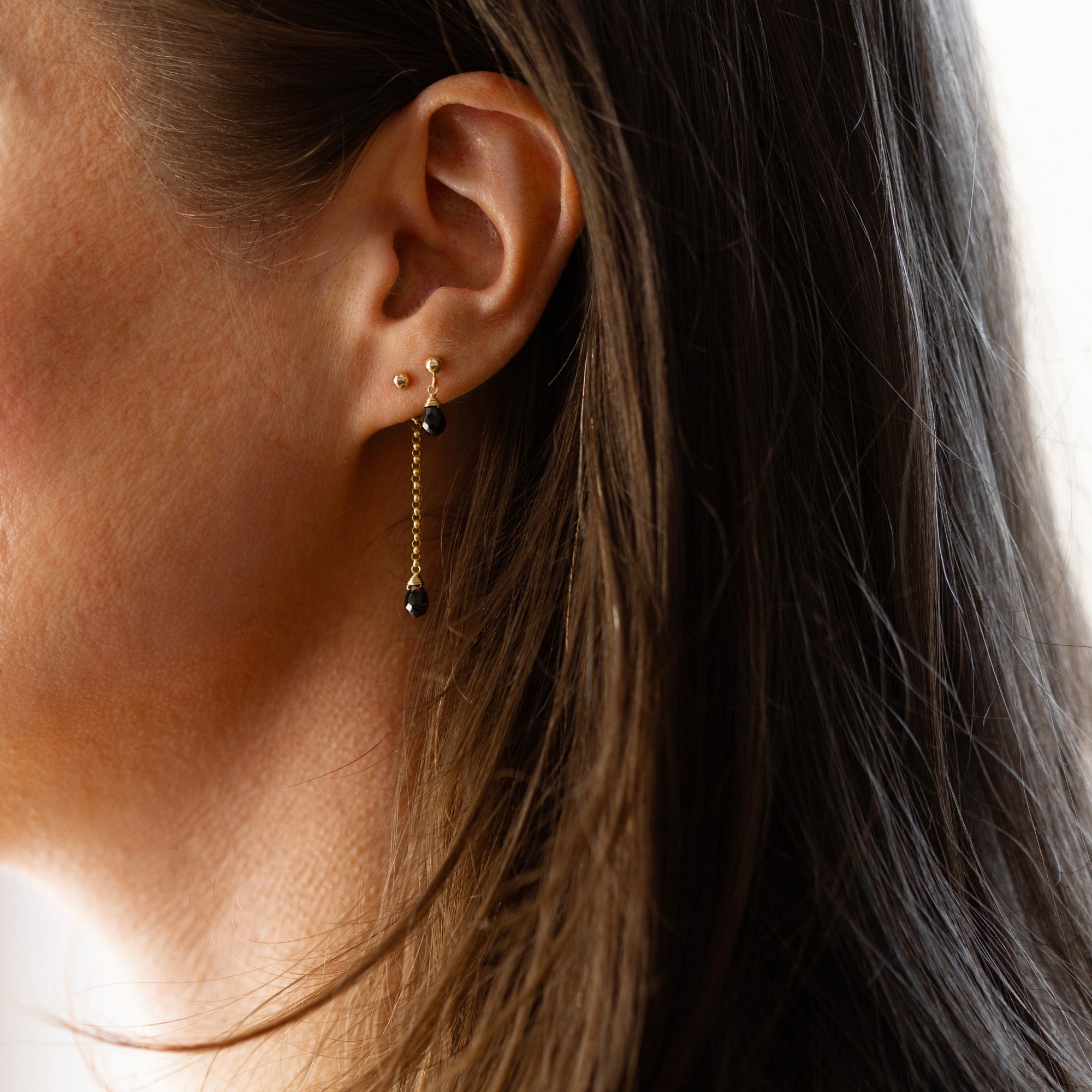 Cascade Ear Cuff Set - Black Onyx