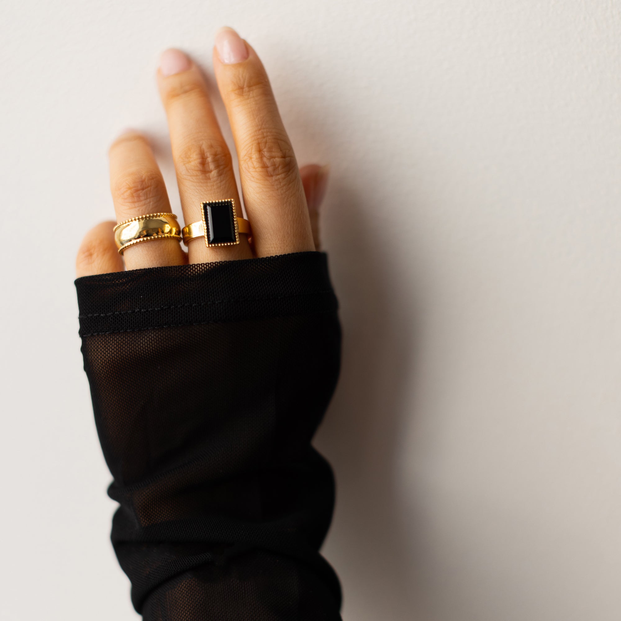 Jasmine Ring - Black Onyx