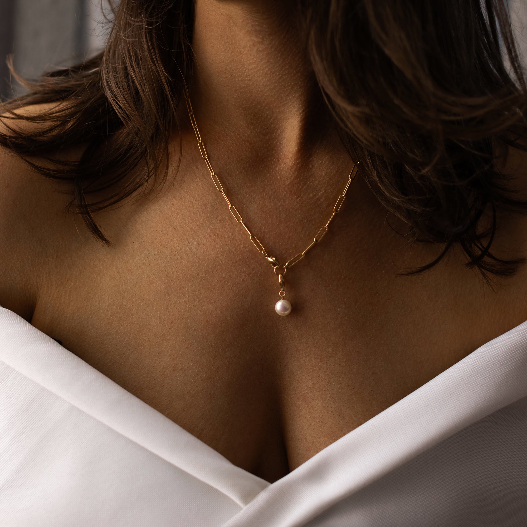 2 in 1 Paperclip Lariat - Silver