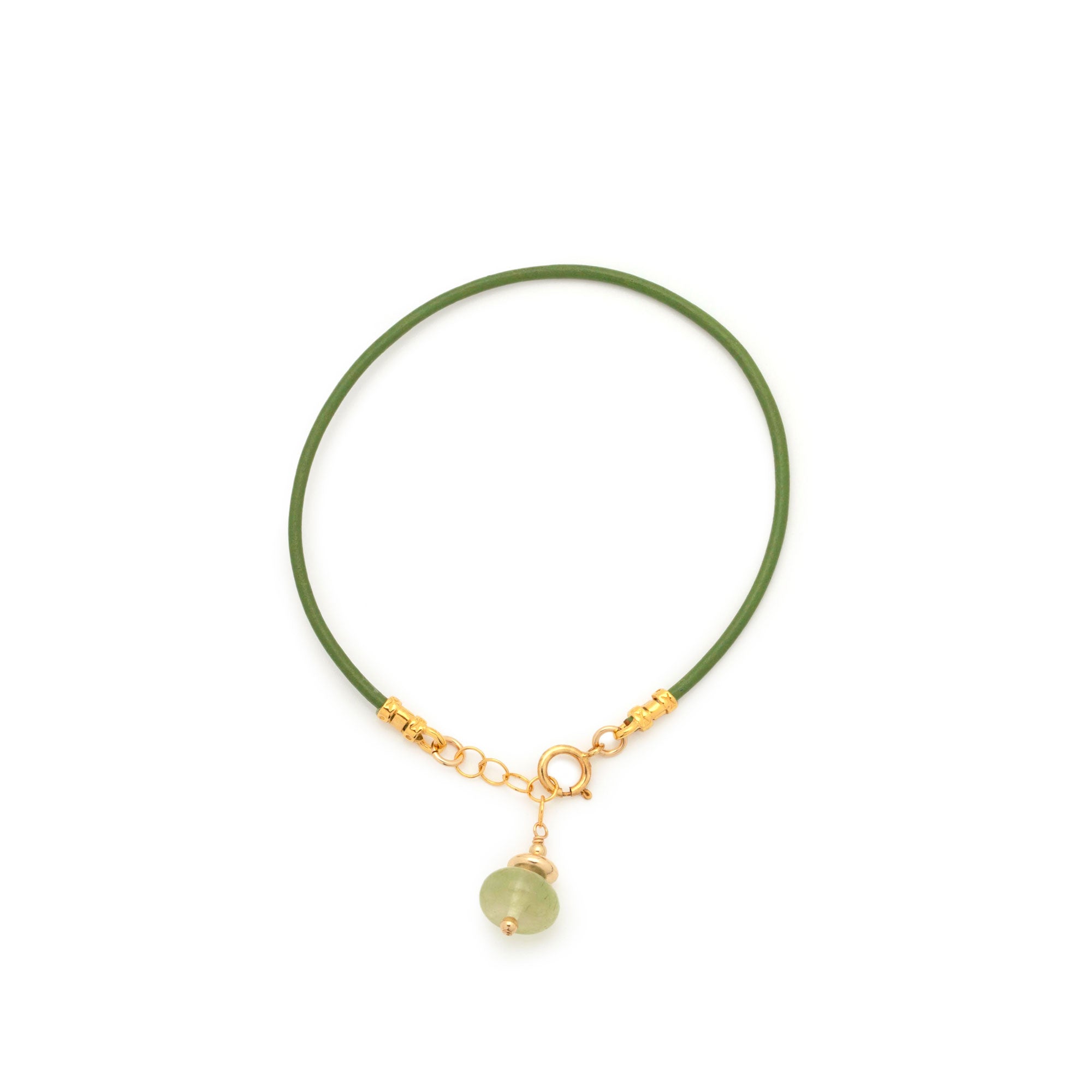 Leather Bracelet - Fern