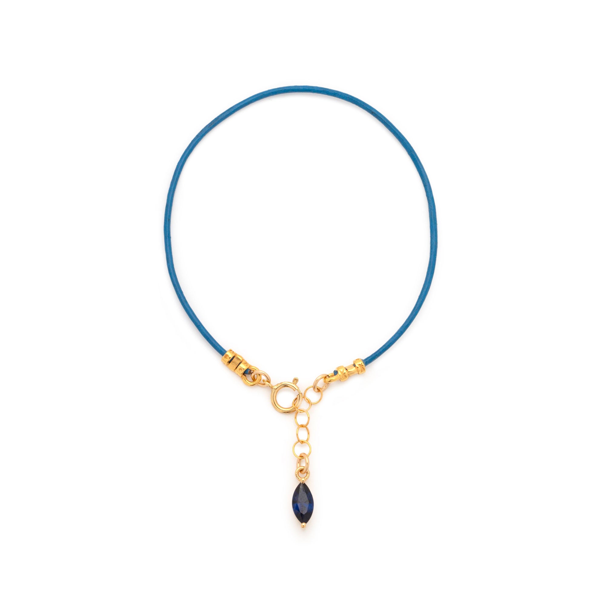Marquis Bracelet - Blue Sapphire C.Z.