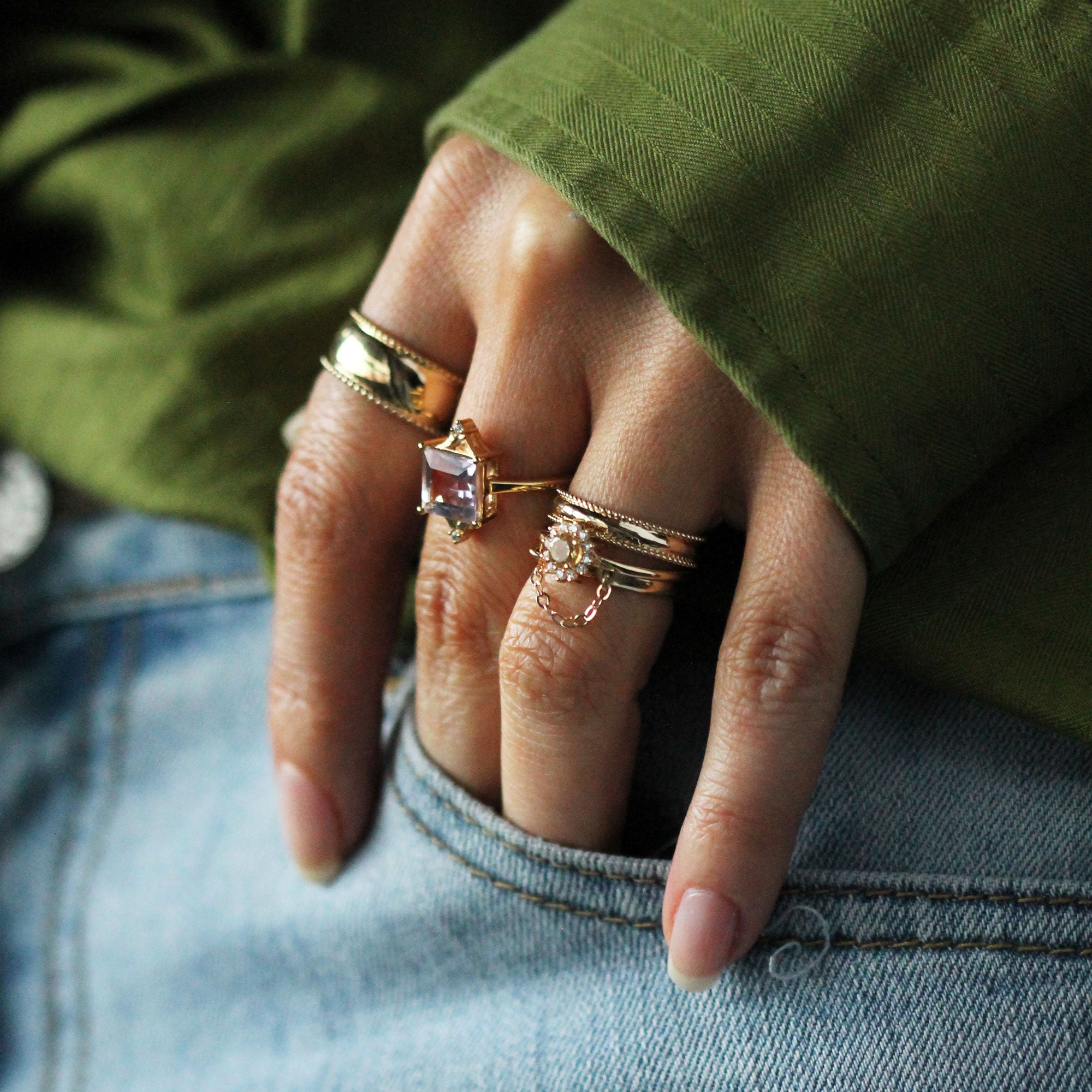 Daisy Ring - Citrine