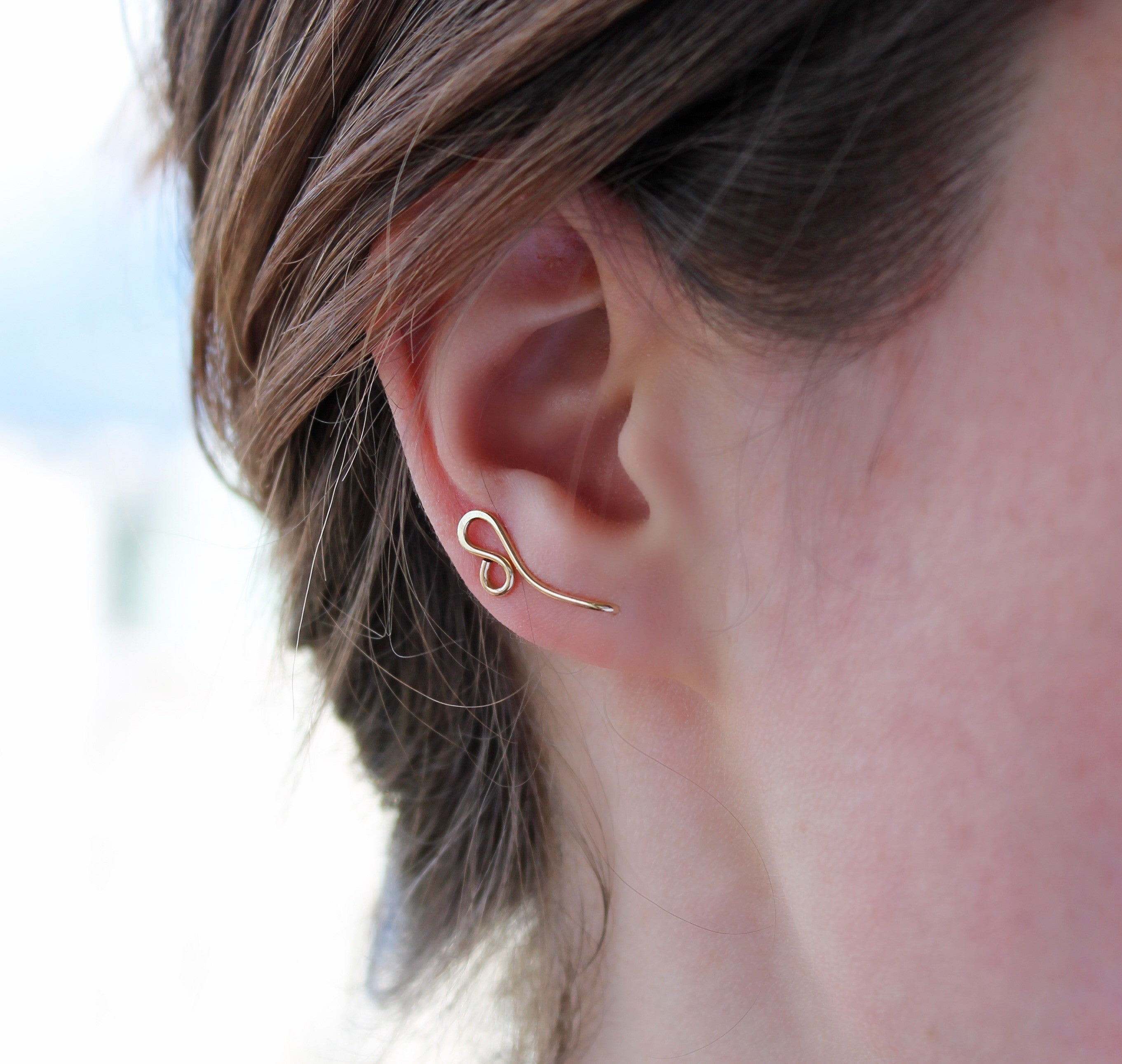 Filigree Ear Climbers - Gold
