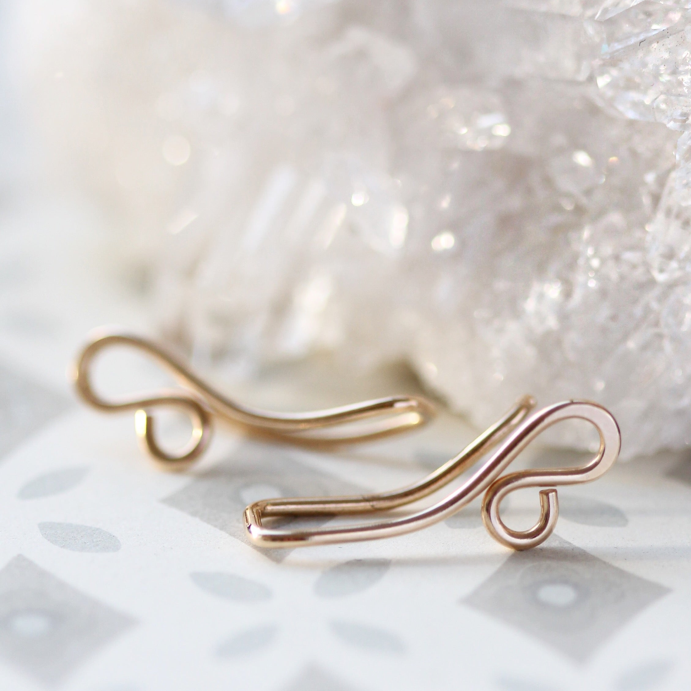 Filigree Ear Climbers - Gold