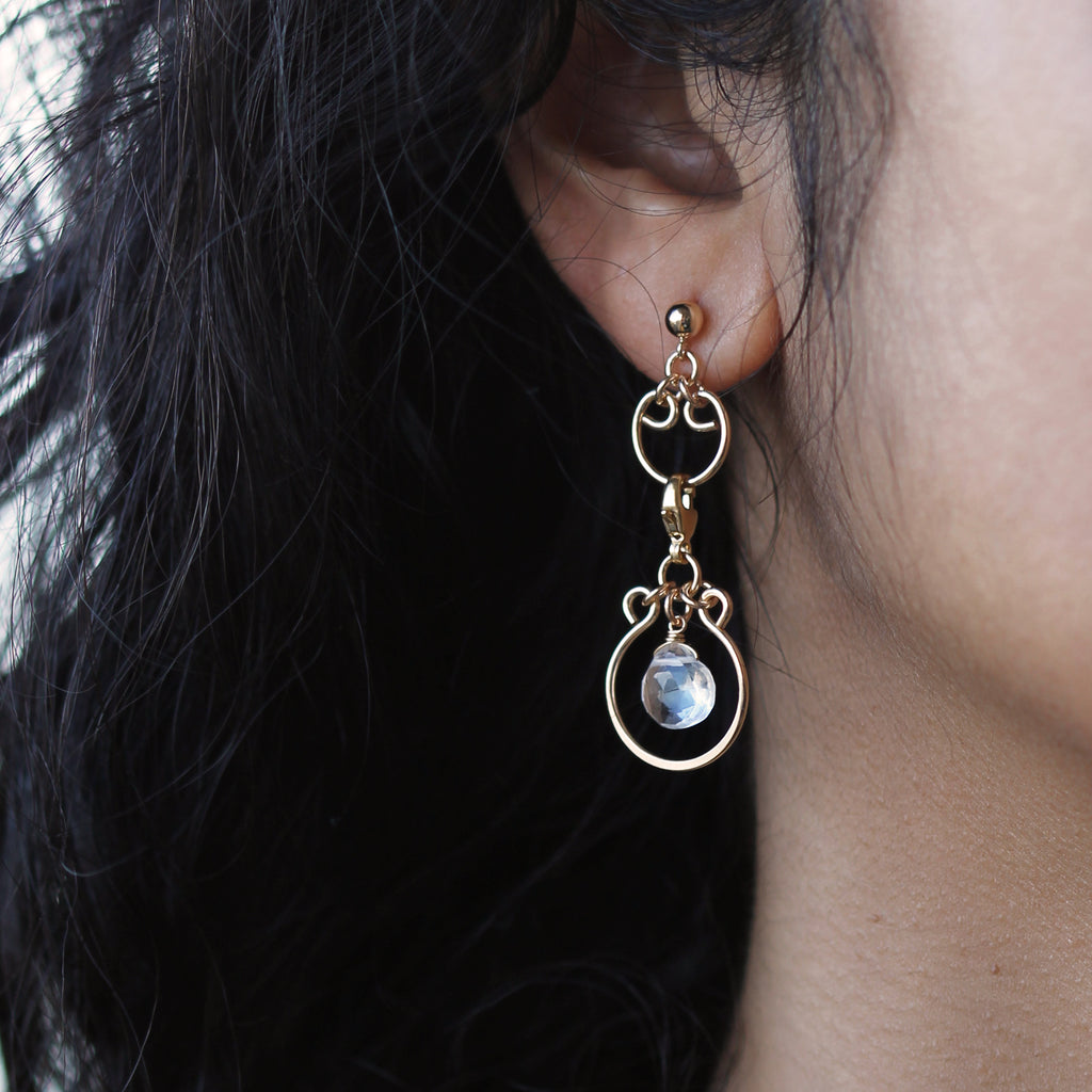 Mini Athena Earrings - Gold