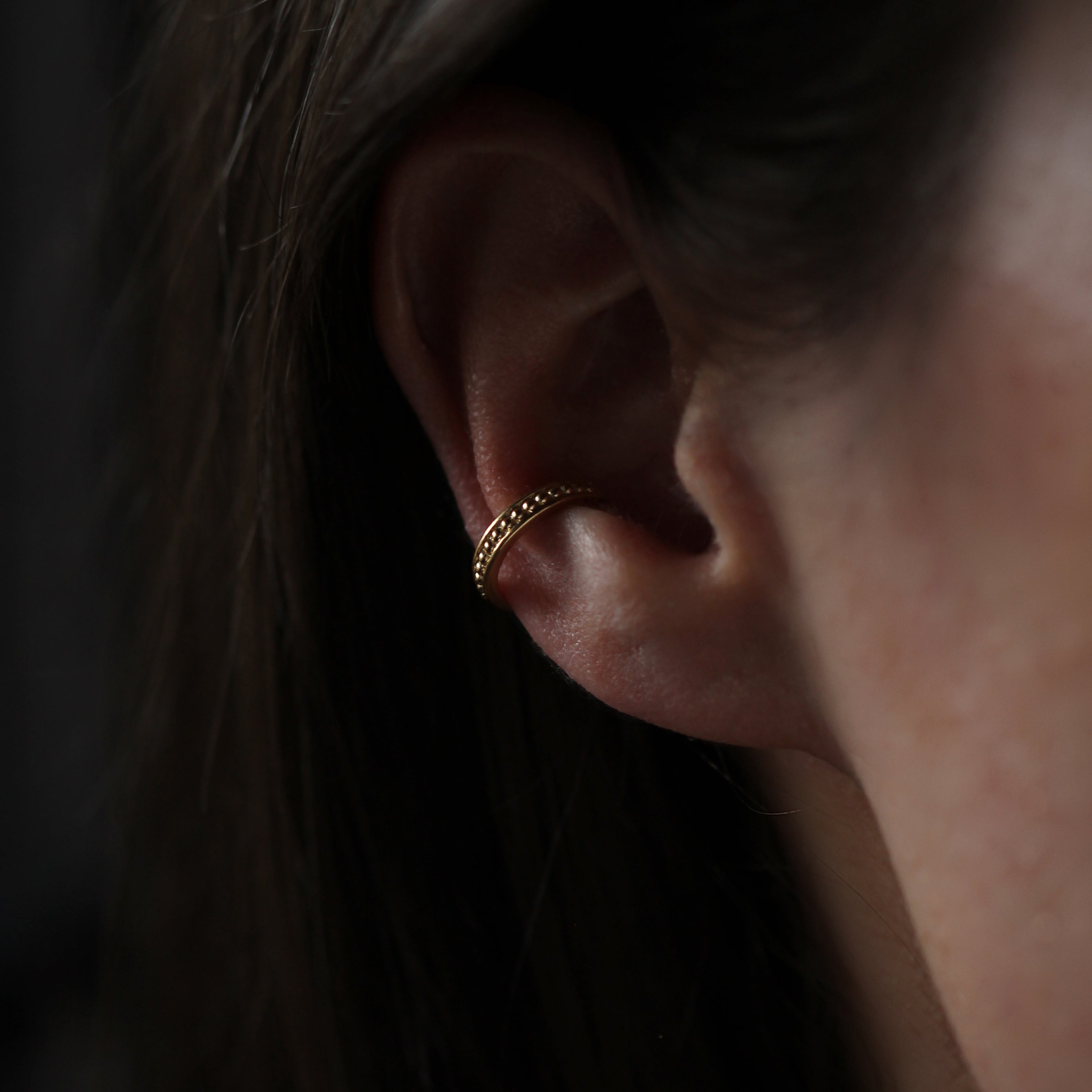 Mini Beaded Cuff - Gold